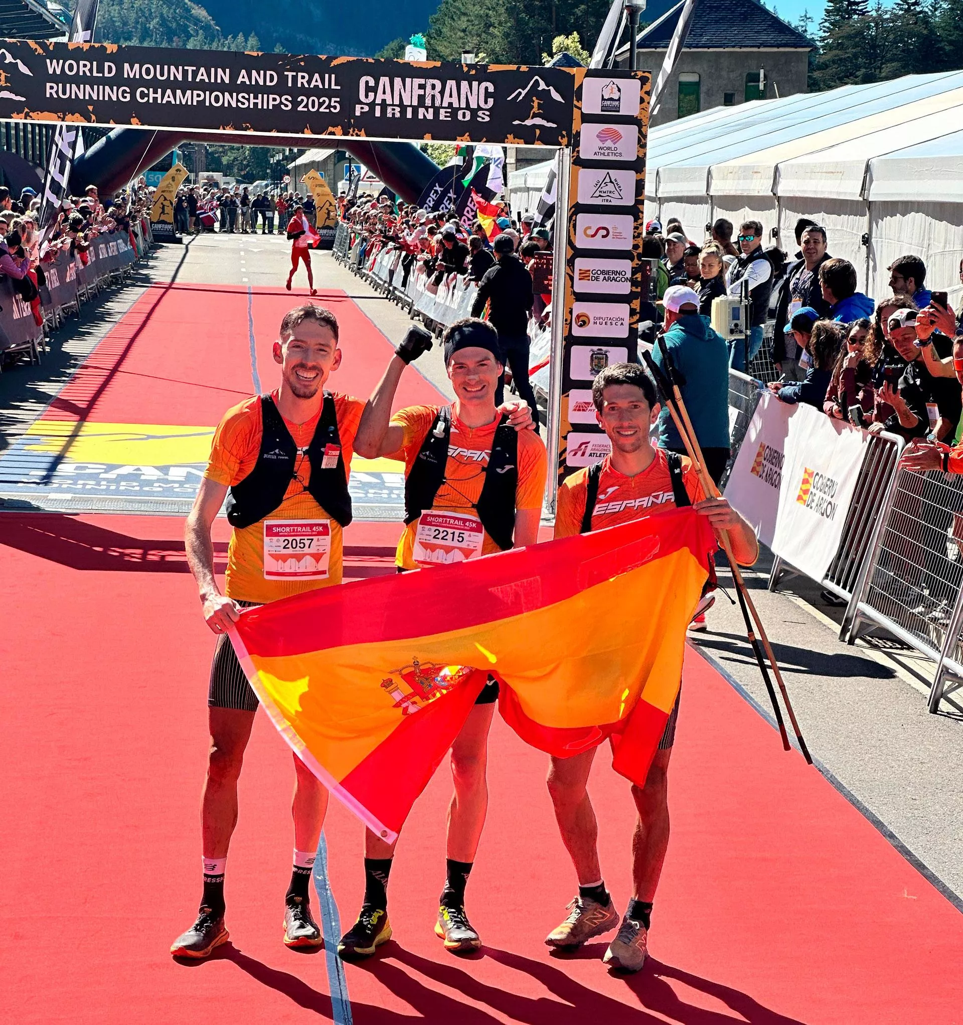 Canfranc2025 ShortTrail, España campeón del mundo en hombres. 
