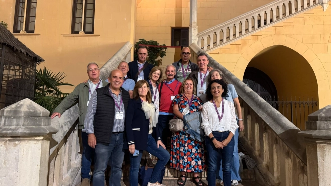 Miembros de la Junta de Cofradías de Barbastro