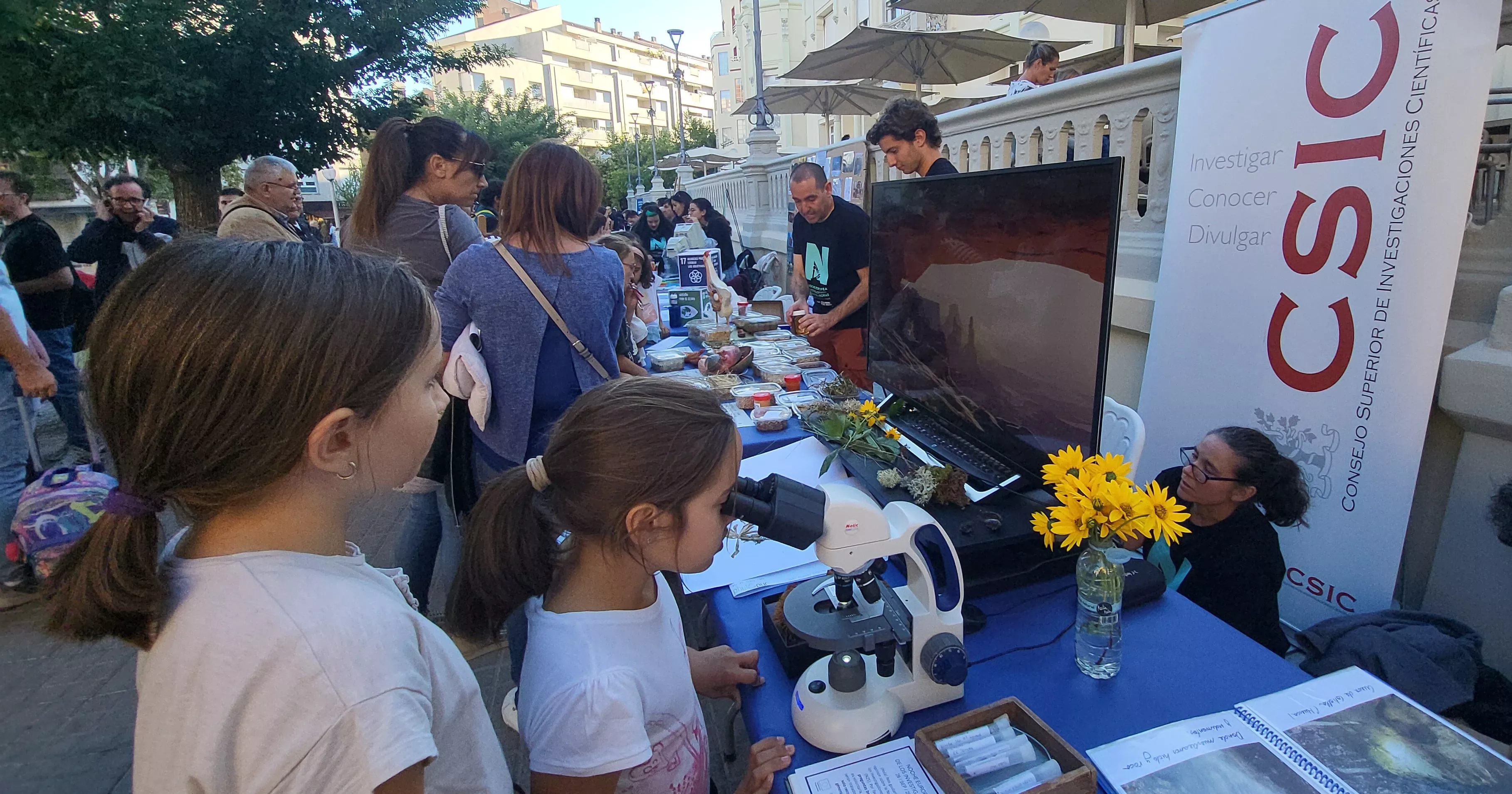 Celebración en Huesca de la Noche Europea de l@s Investigador@s. Foto Mercedes Manterola