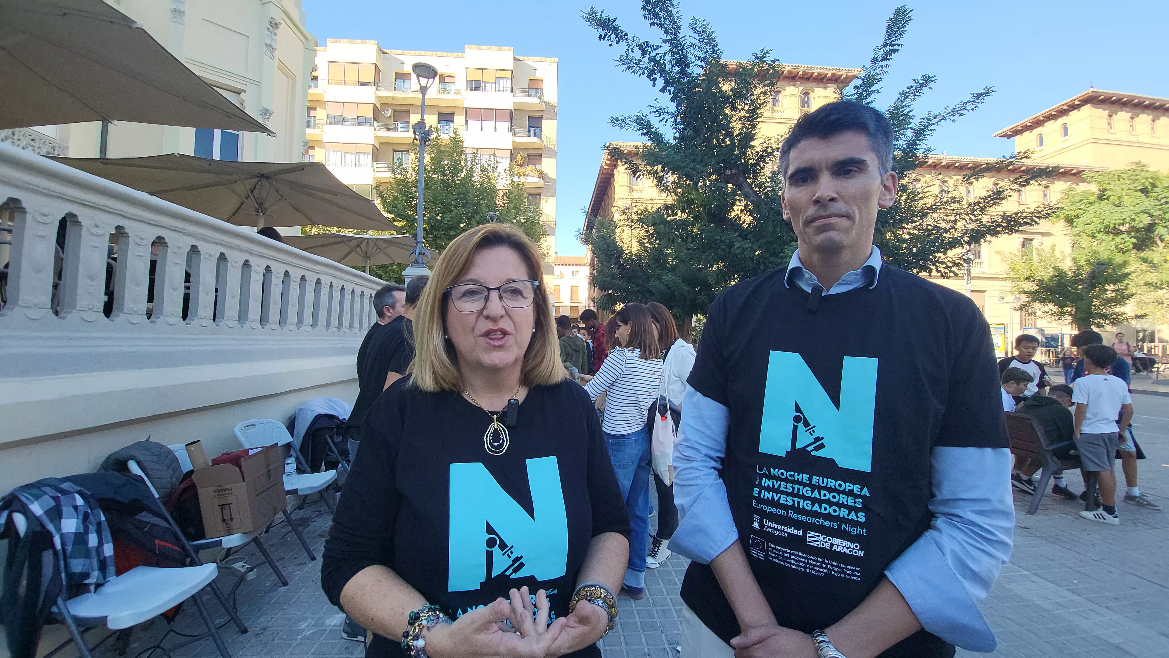 Celebración en Huesca de la Noche Europea de l@s Investigador@s. Foto Mercedes Manterola