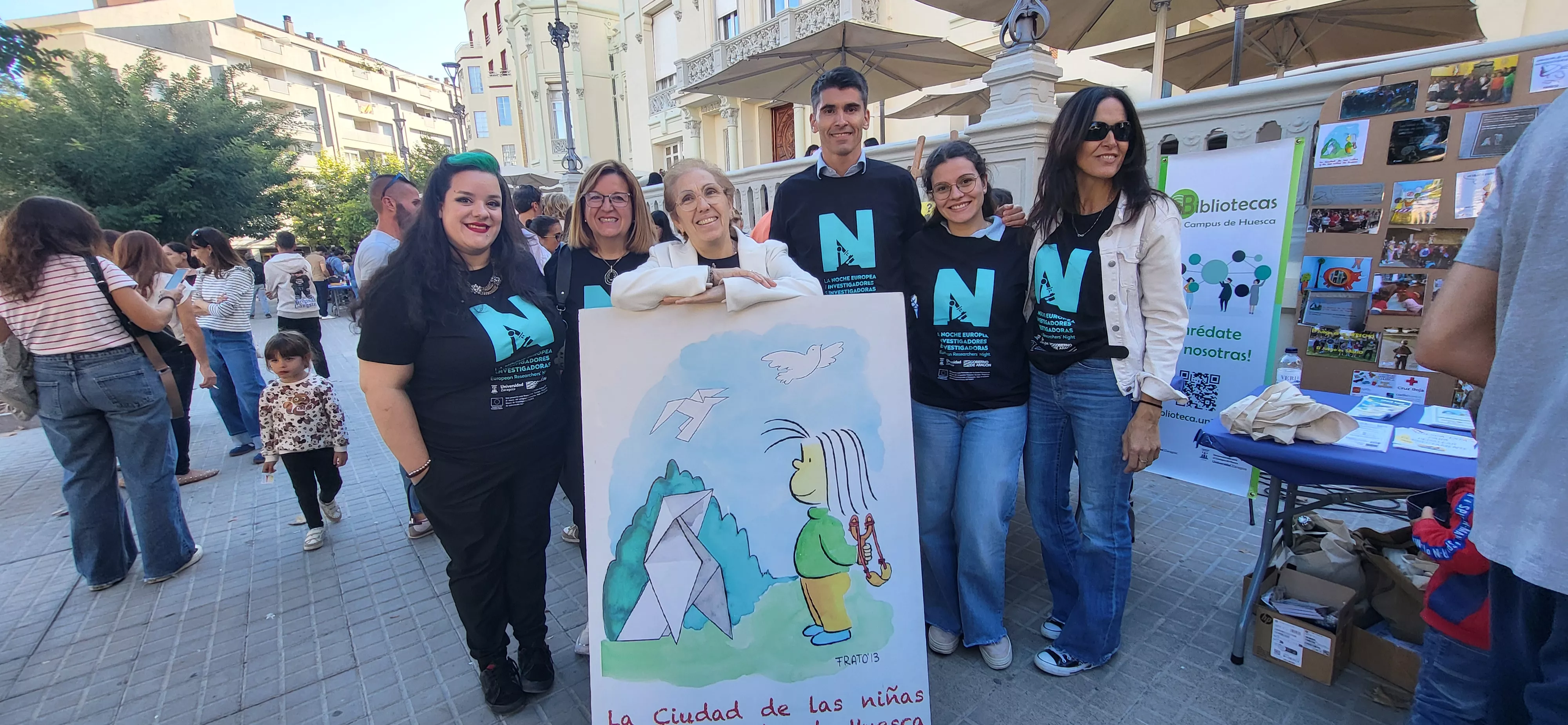 Celebración en Huesca de la Noche Europea de l@s Investigador@s. Foto Mercedes Manterola
