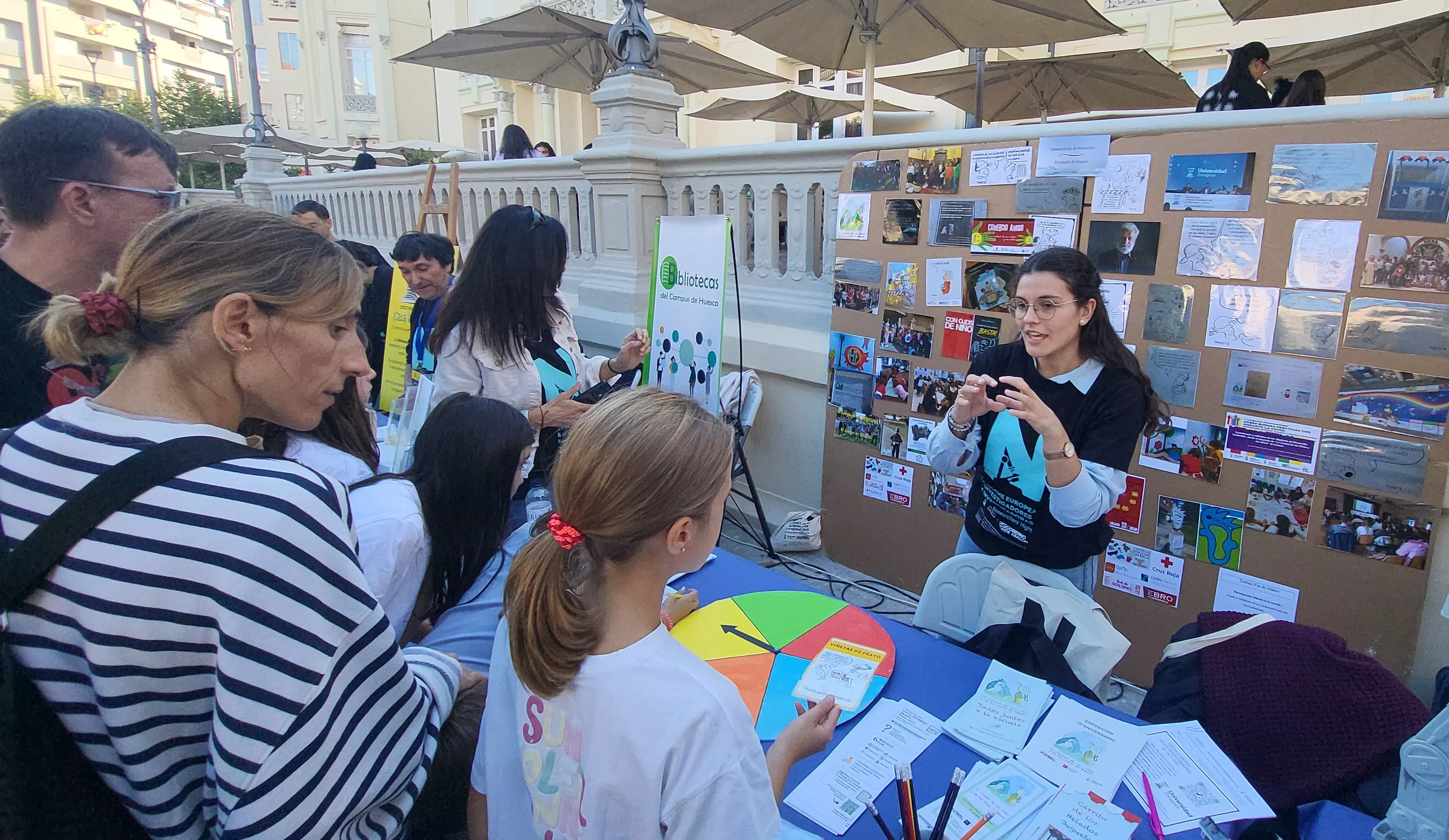 Celebración en Huesca de la Noche Europea de l@s Investigador@s. Foto Mercedes Manterola