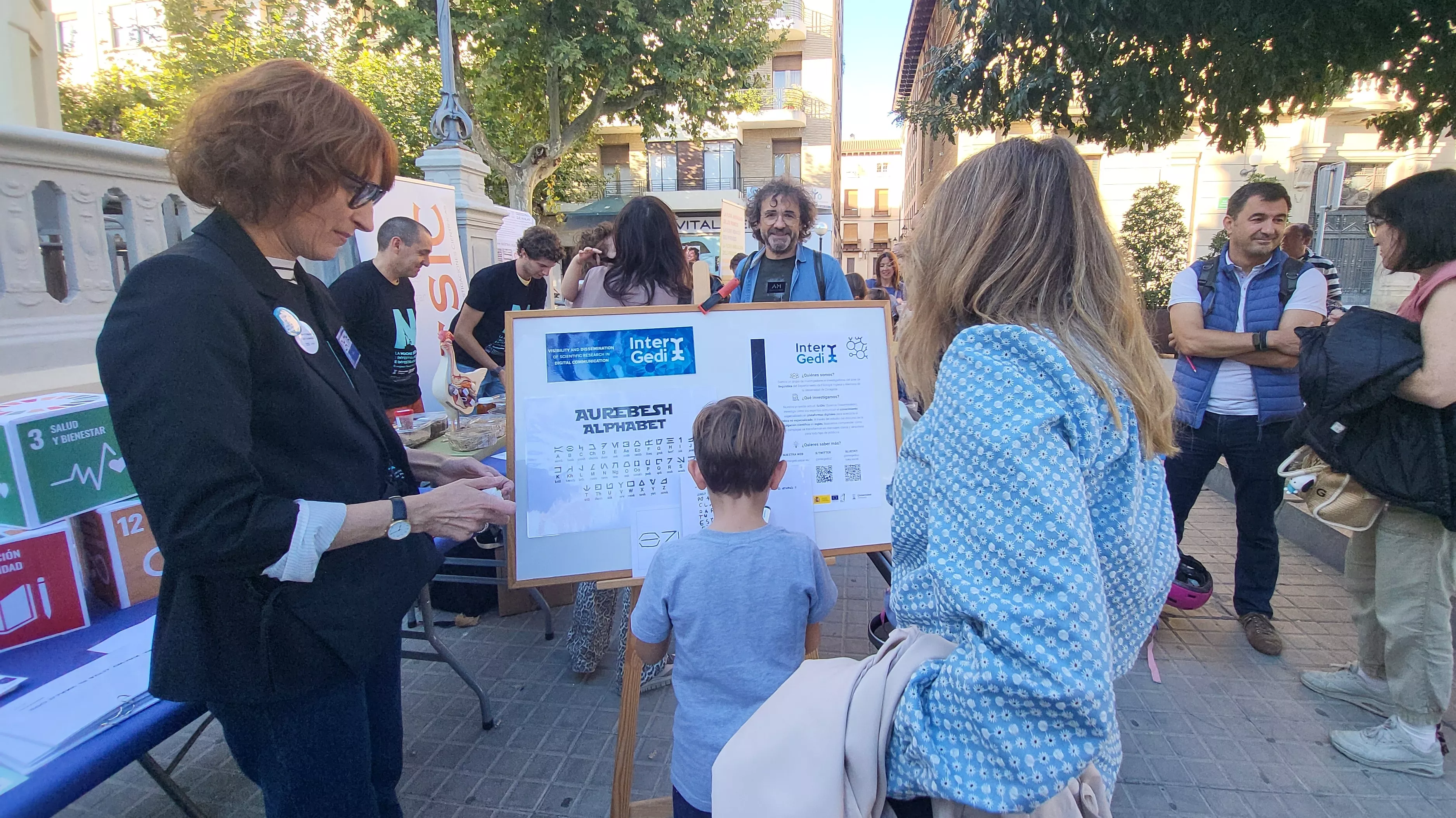 Celebración en Huesca de la Noche Europea de l@s Investigador@s. Foto Mercedes Manterola