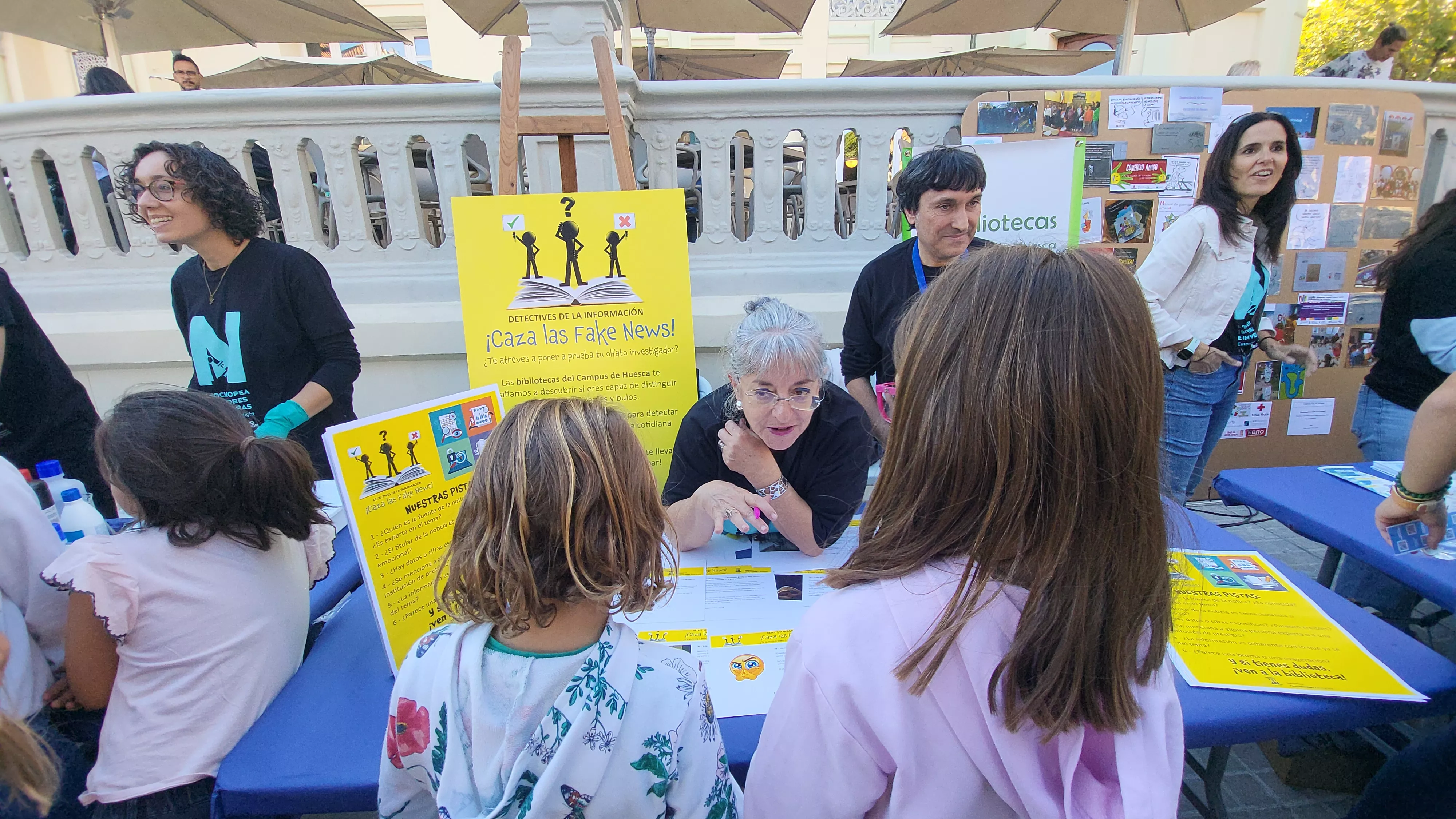 Celebración en Huesca de la Noche Europea de l@s Investigador@s. Foto Mercedes Manterola