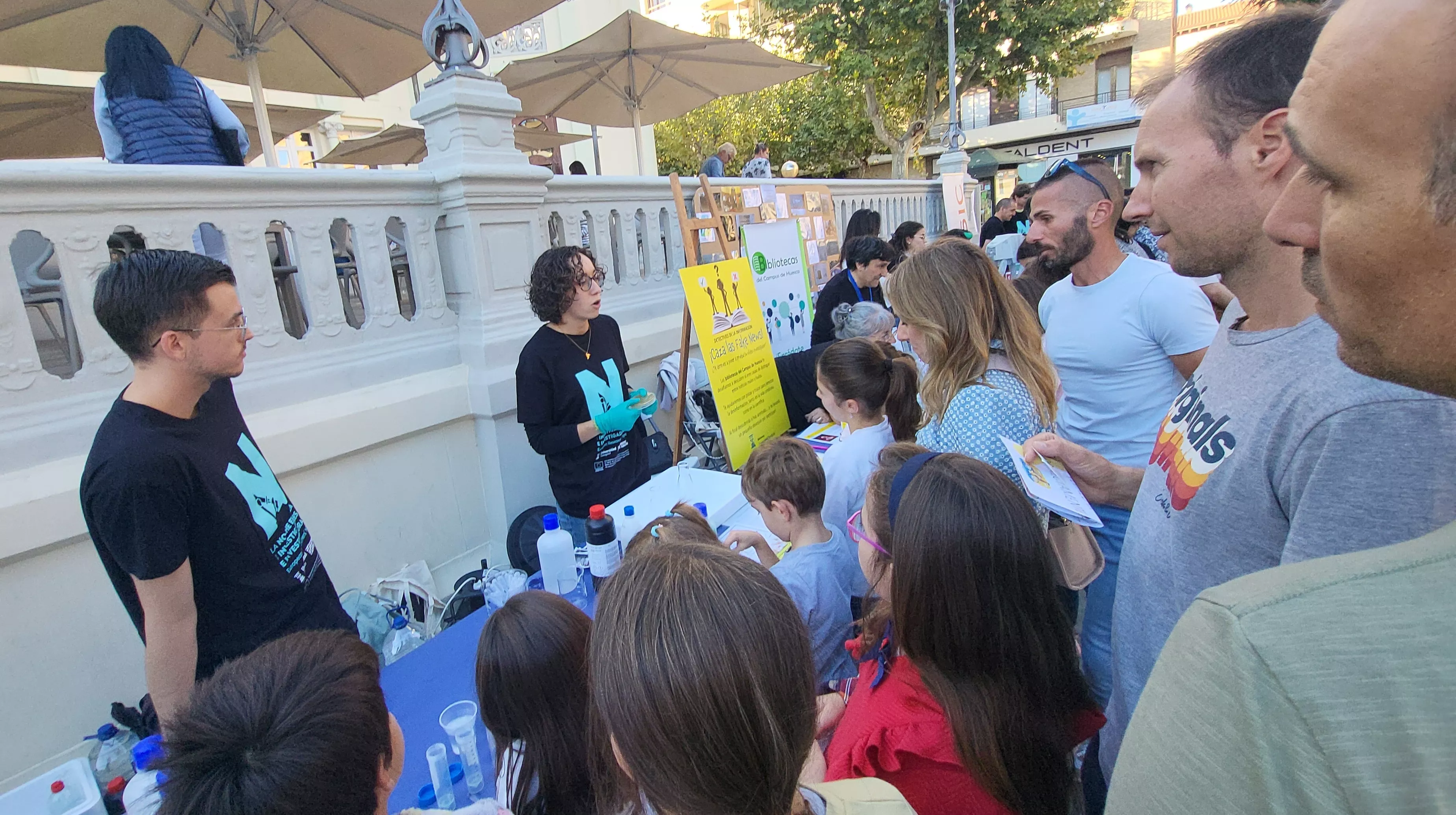 Celebración en Huesca de la Noche Europea de l@s Investigador@s. Foto Mercedes Manterola