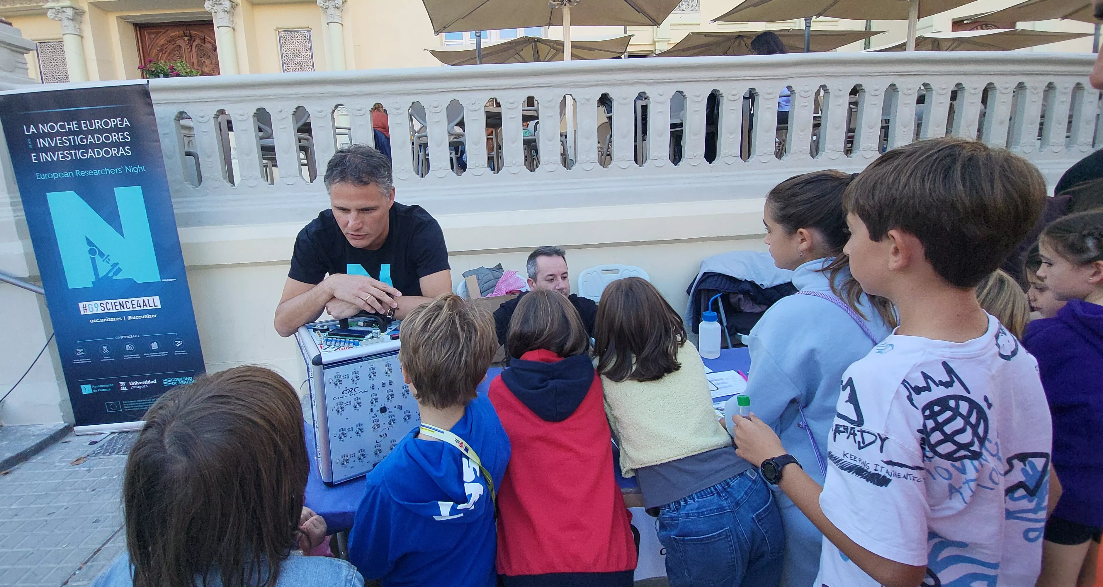 Celebración en Huesca de la Noche Europea de l@s Investigador@s. Foto Mercedes Manterola