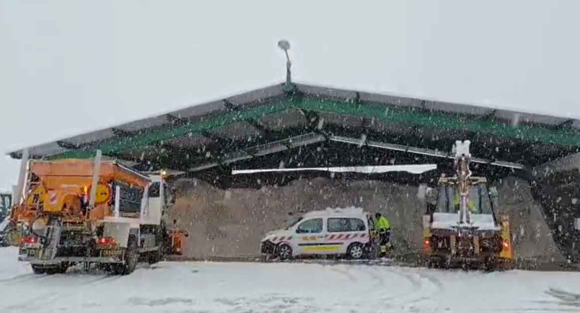 Preparados para salir a limpiar las carreteras