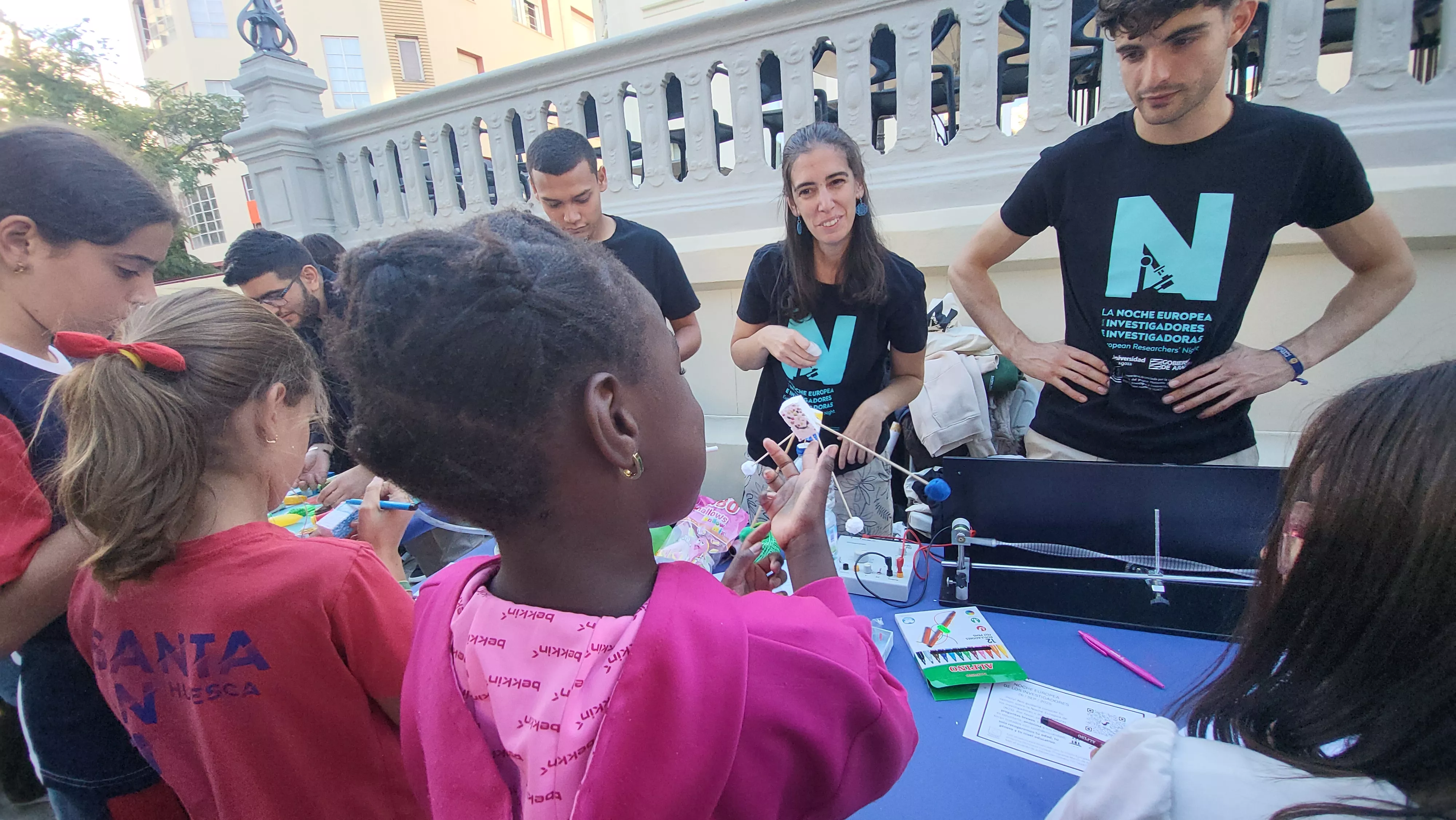 Celebración en Huesca de la Noche Europea de l@s Investigador@s. Foto Mercedes Manterola