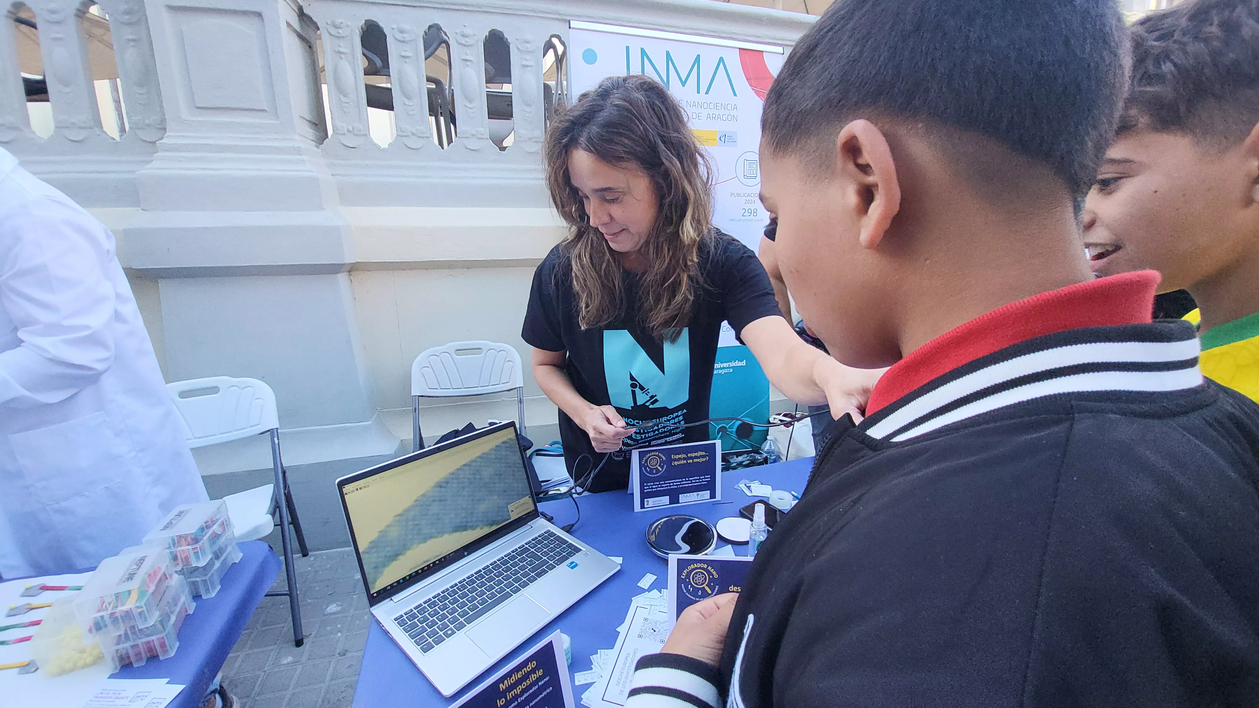 Celebración en Huesca de la Noche Europea de l@s Investigador@s. Foto Mercedes Manterola