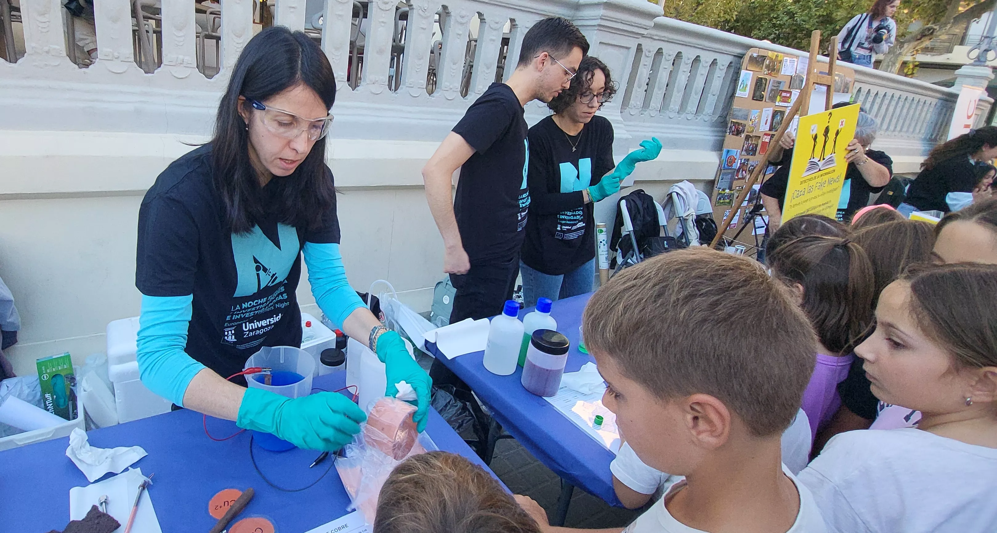 Celebración en Huesca de la Noche Europea de l@s Investigador@s. Foto Mercedes Manterola