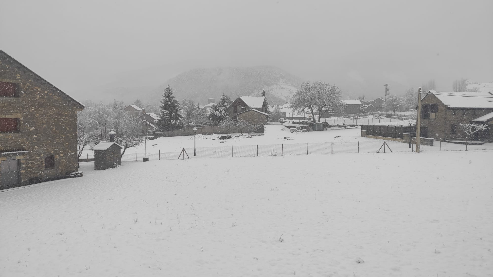 Imagen de la nevada en Fiscal