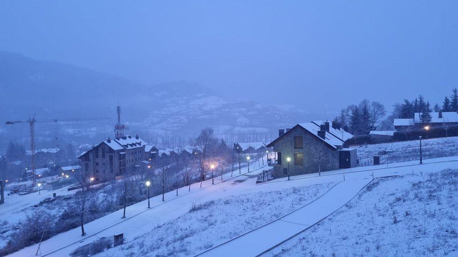 Benasque la mañana de este lunes