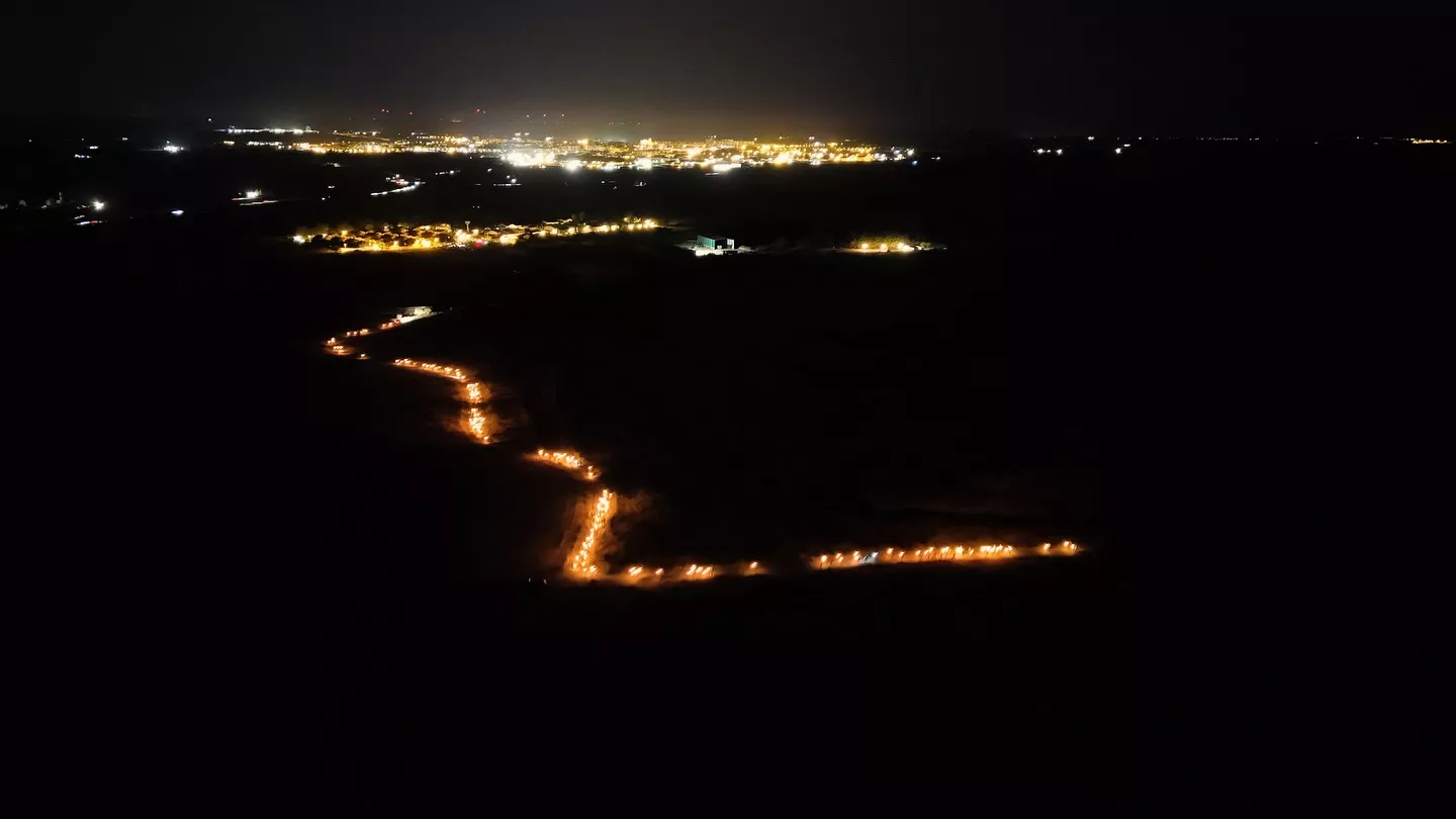 Trail Montearagón 2025. Bajada de antorchas