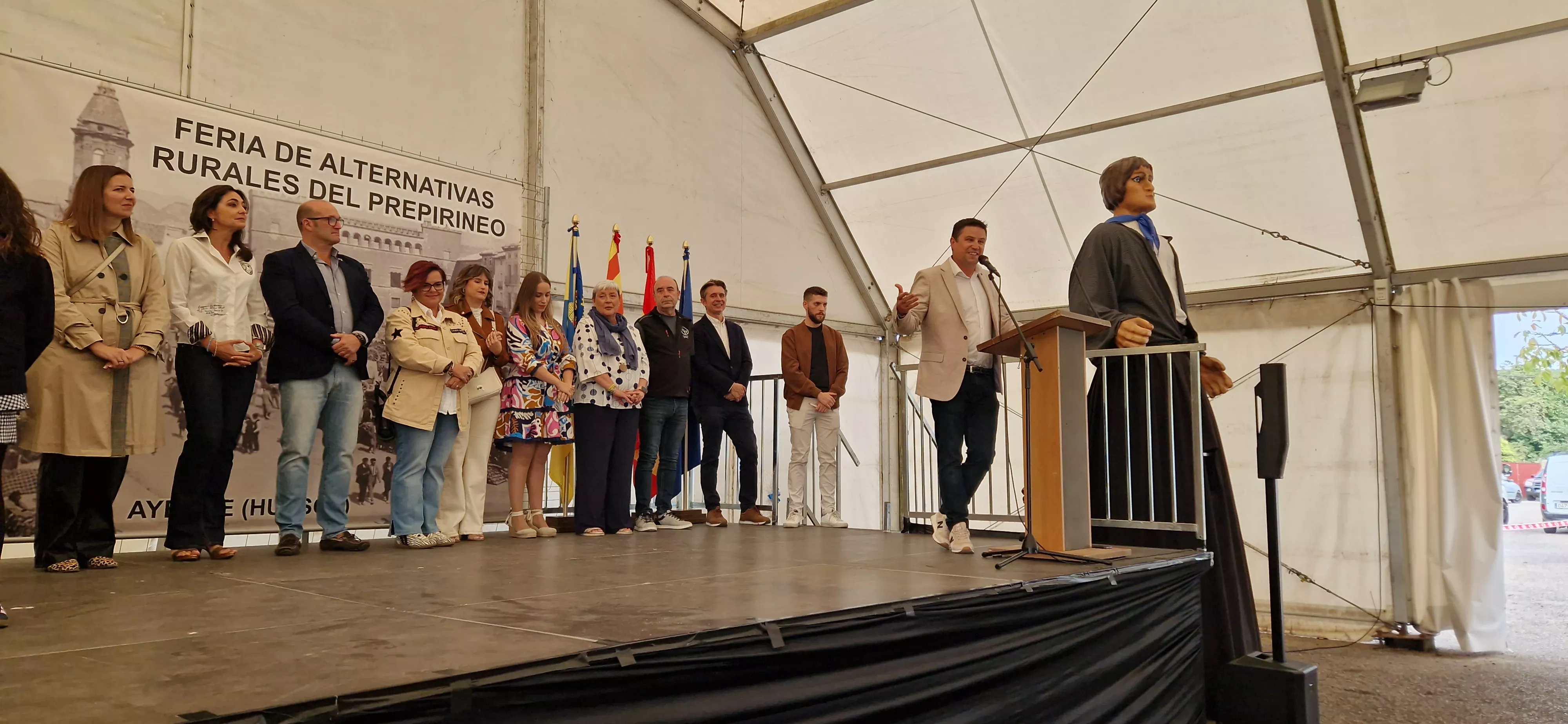 Inauguración de la Feria del Prepirineo 2025 en Ayerbe. Foto Myriam Martínez