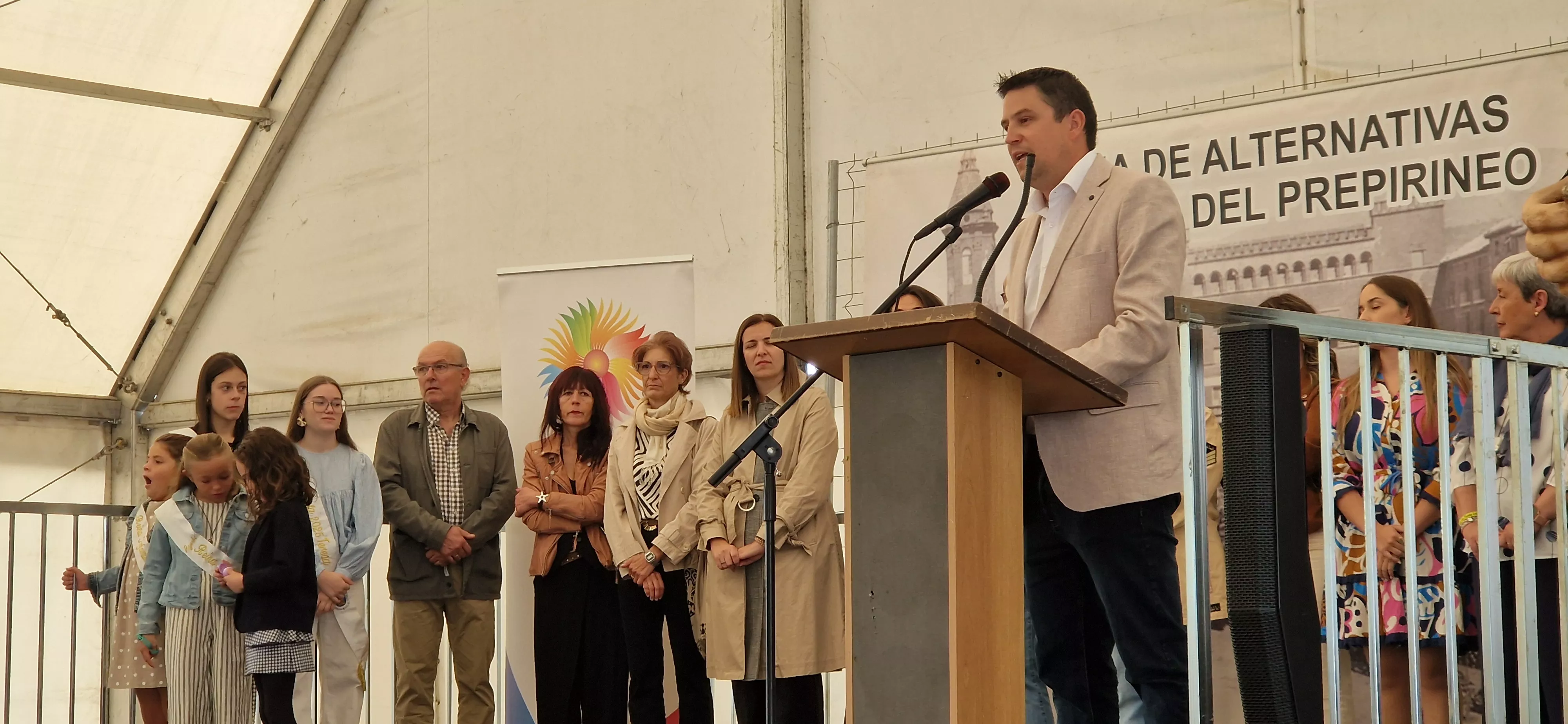 Inauguración de la Feria del Prepirineo 2025 en Ayerbe. Foto Myriam Martínez