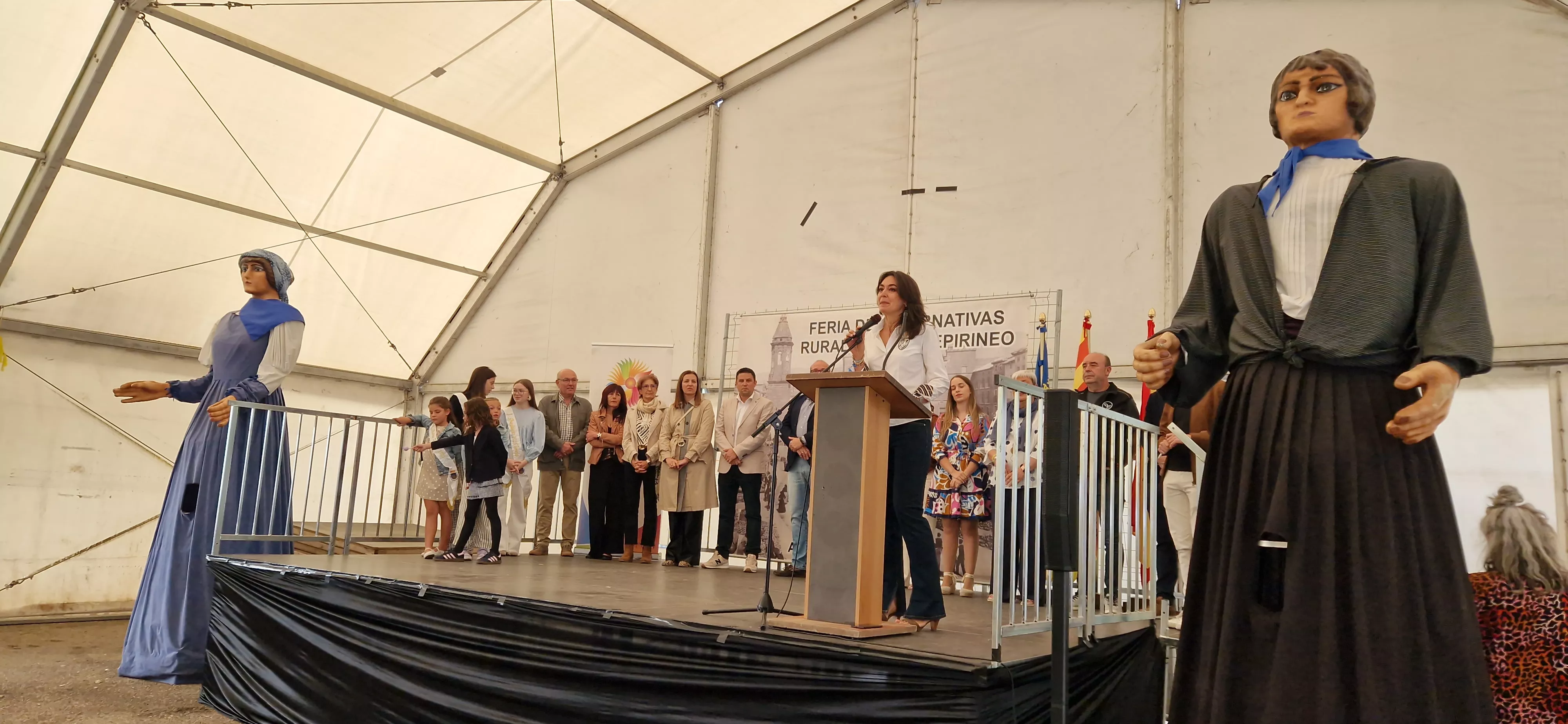 Inauguración de la Feria del Prepirineo 2025 en Ayerbe. Foto Myriam Martínez