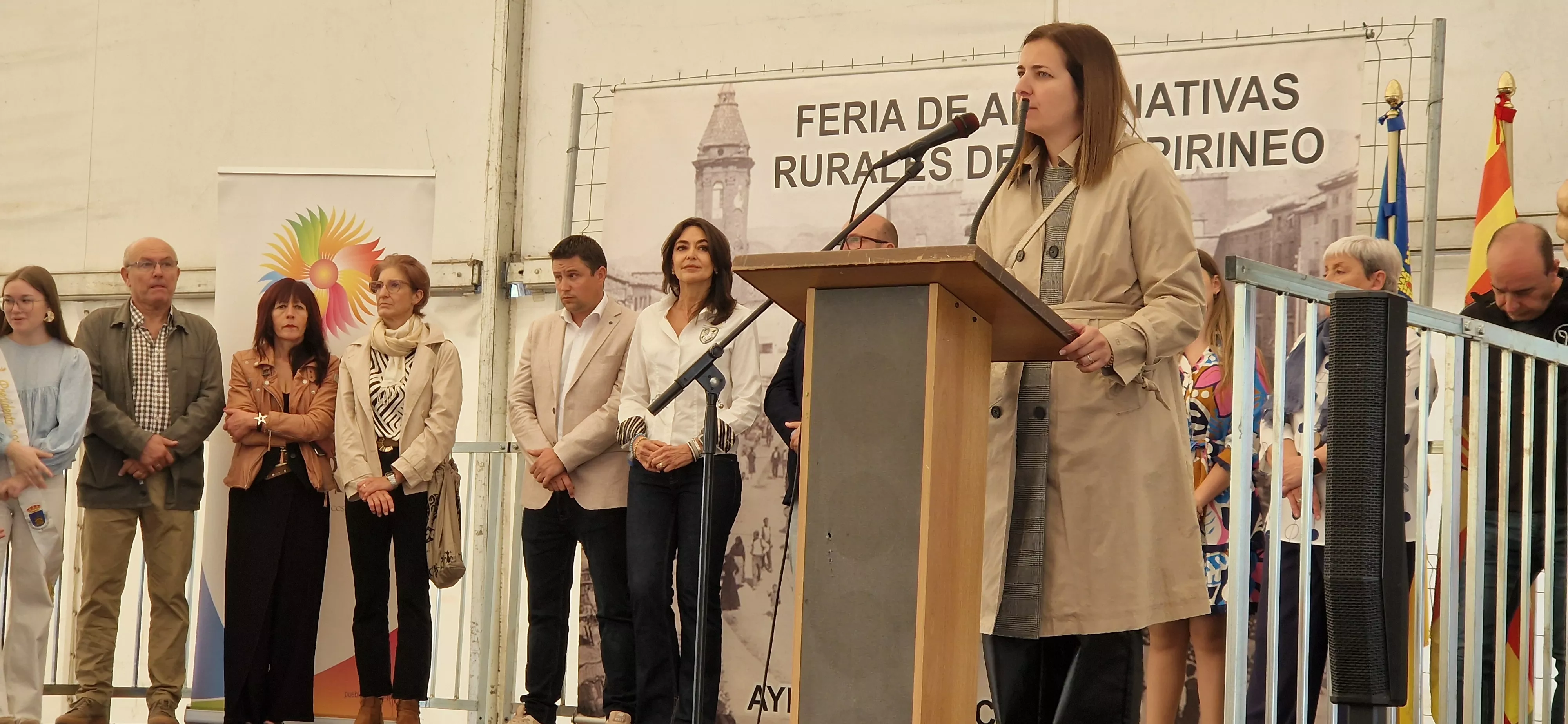 Mónica Soler. Inauguración de la Feria del Prepirineo 2025 en Ayerbe. Foto Myriam Martínez