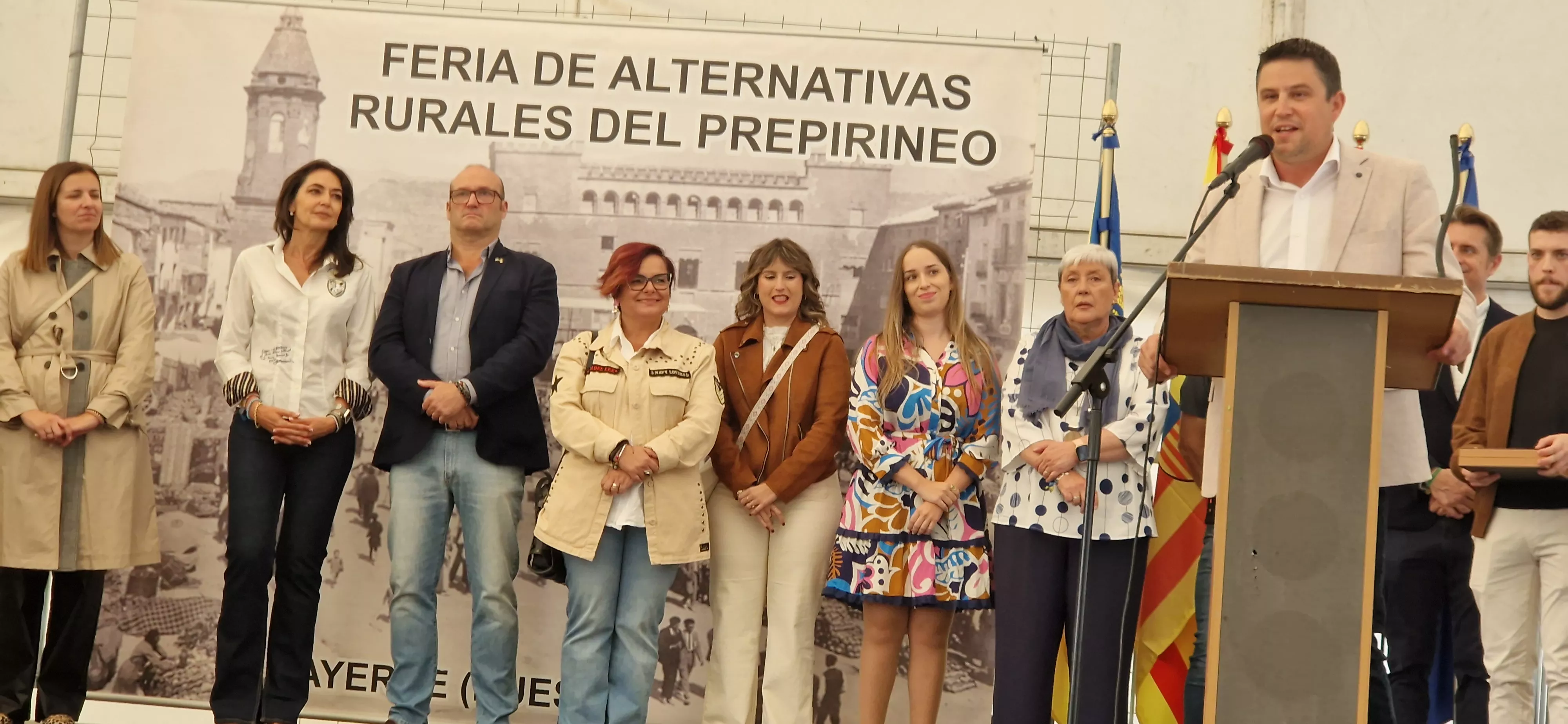 Almudévar, localidad invitada a la Feria del Prepirineo 2025 en Ayerbe. Foto Myriam Martínez