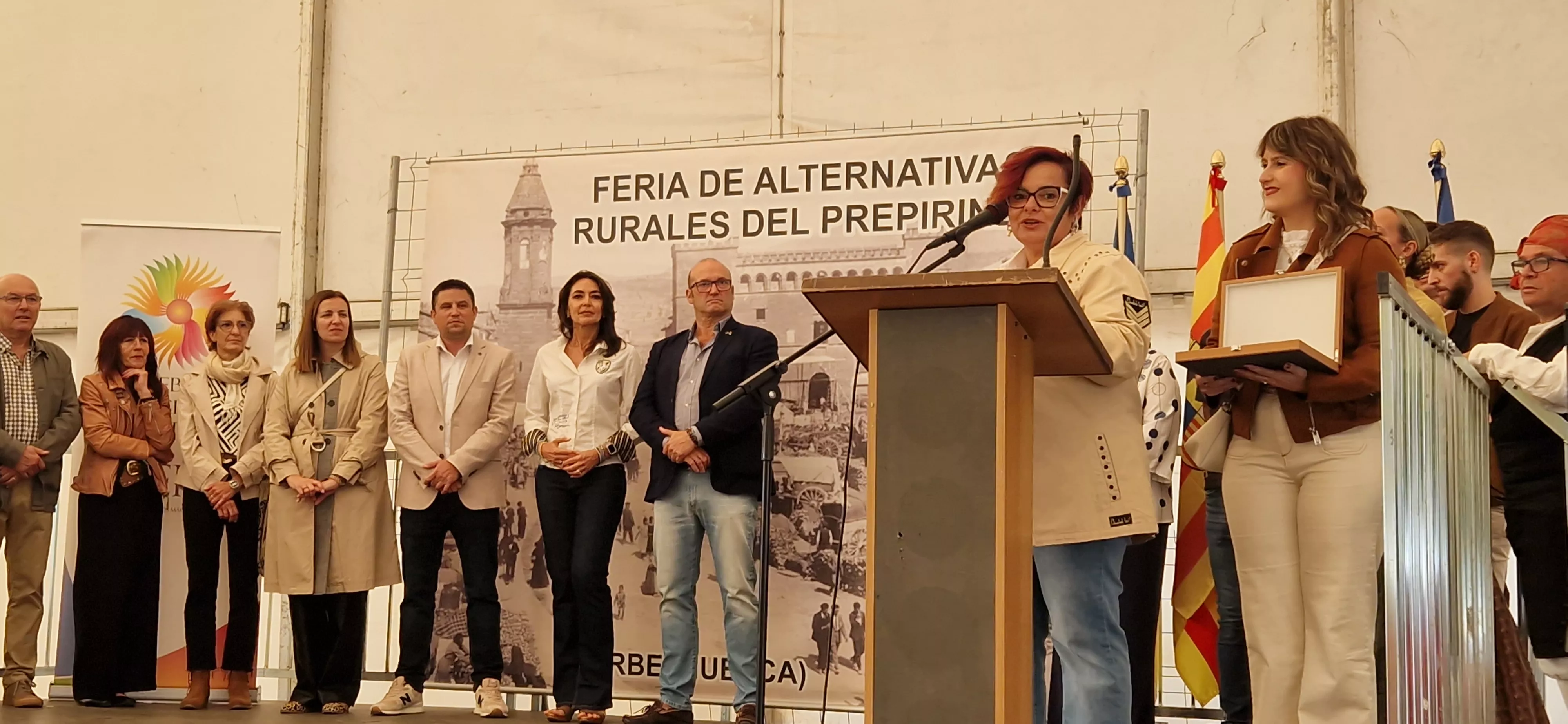 Sofía Avellanas. Almudévar, localidad invitada a la Feria del Prepirineo 2025 en Ayerbe. Foto Myriam Martínez