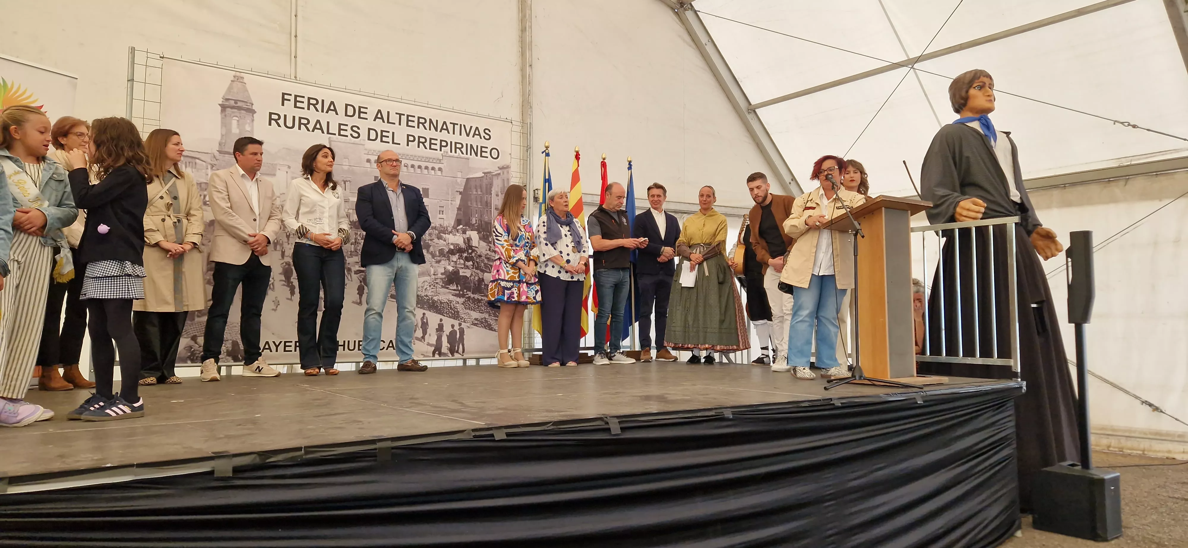 Almudévar, localidad invitada a la Feria del Prepirineo 2025 en Ayerbe. Foto Myriam Martínez