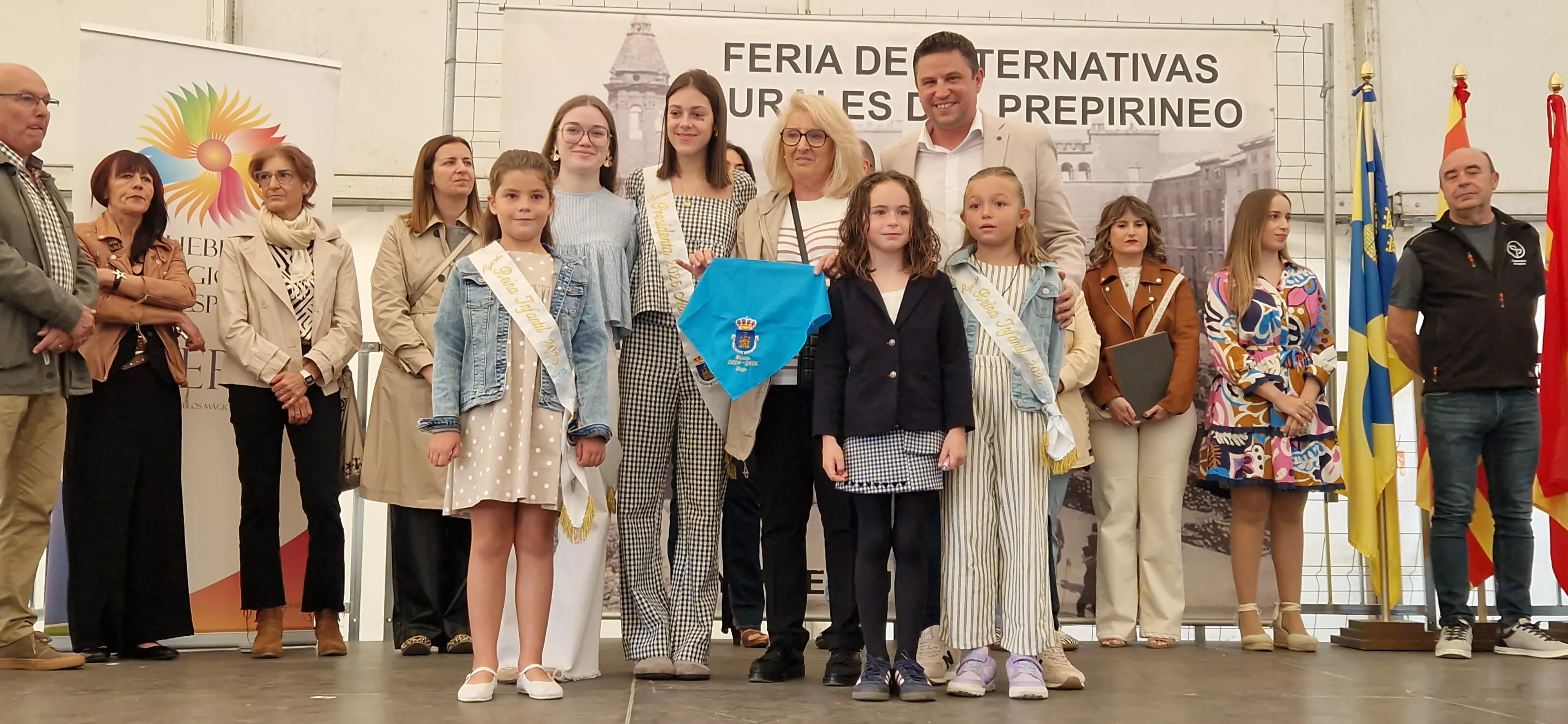 Homenaje a los recién nacidos de Ayerbe en la Feria del Prepirineo 2025. Foto Myriam Martínez