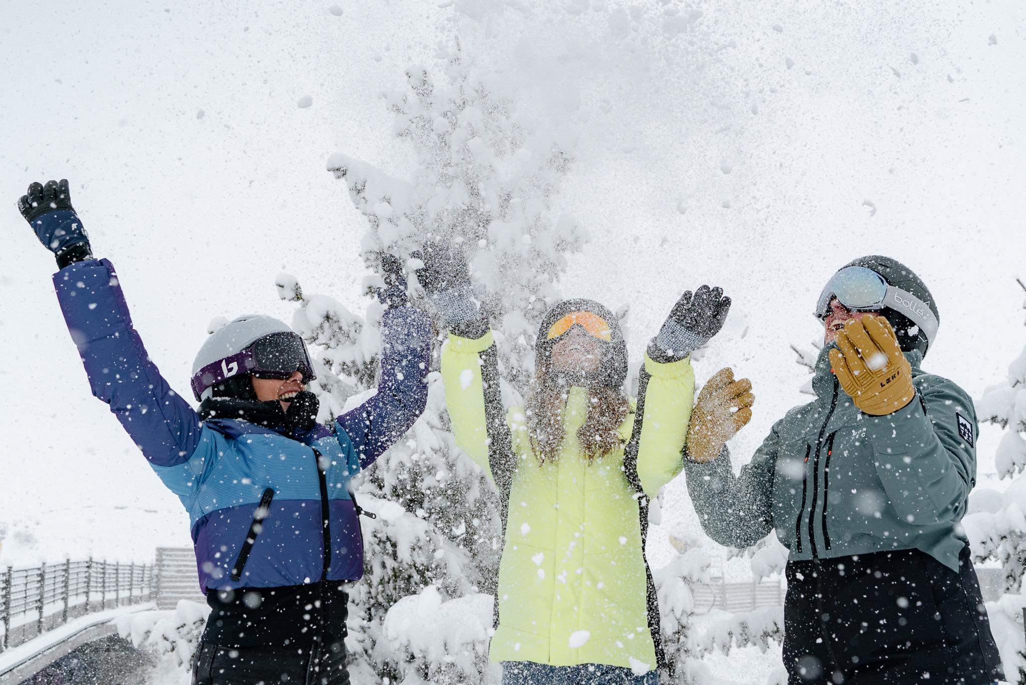 Alegría por la nieve caída en la estación de Formigal-Panticosa