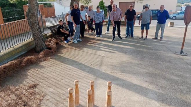 Juegos tradicionales en Alcalá del Obispo, palistroc de Azanuy Juegos tradicionales en Alcalá del Obispo, palistroc de Azanuy