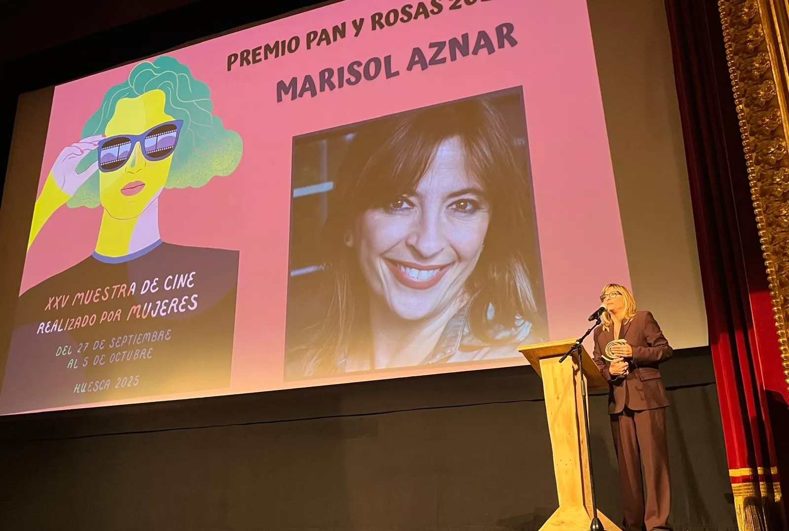 Entrega del Premio Pan y Rosas 2025 a Marisol Aznar. Foto Mercedes Manterola