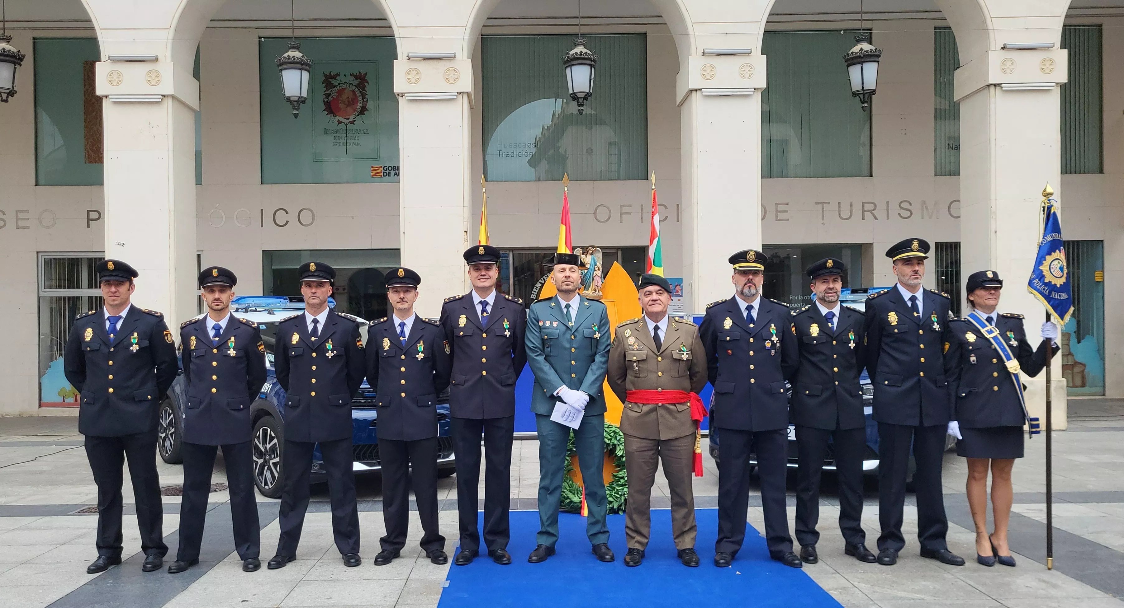 Celebración del Día de la Policía Nacional en Huesca. Foto Mercedes Manterola