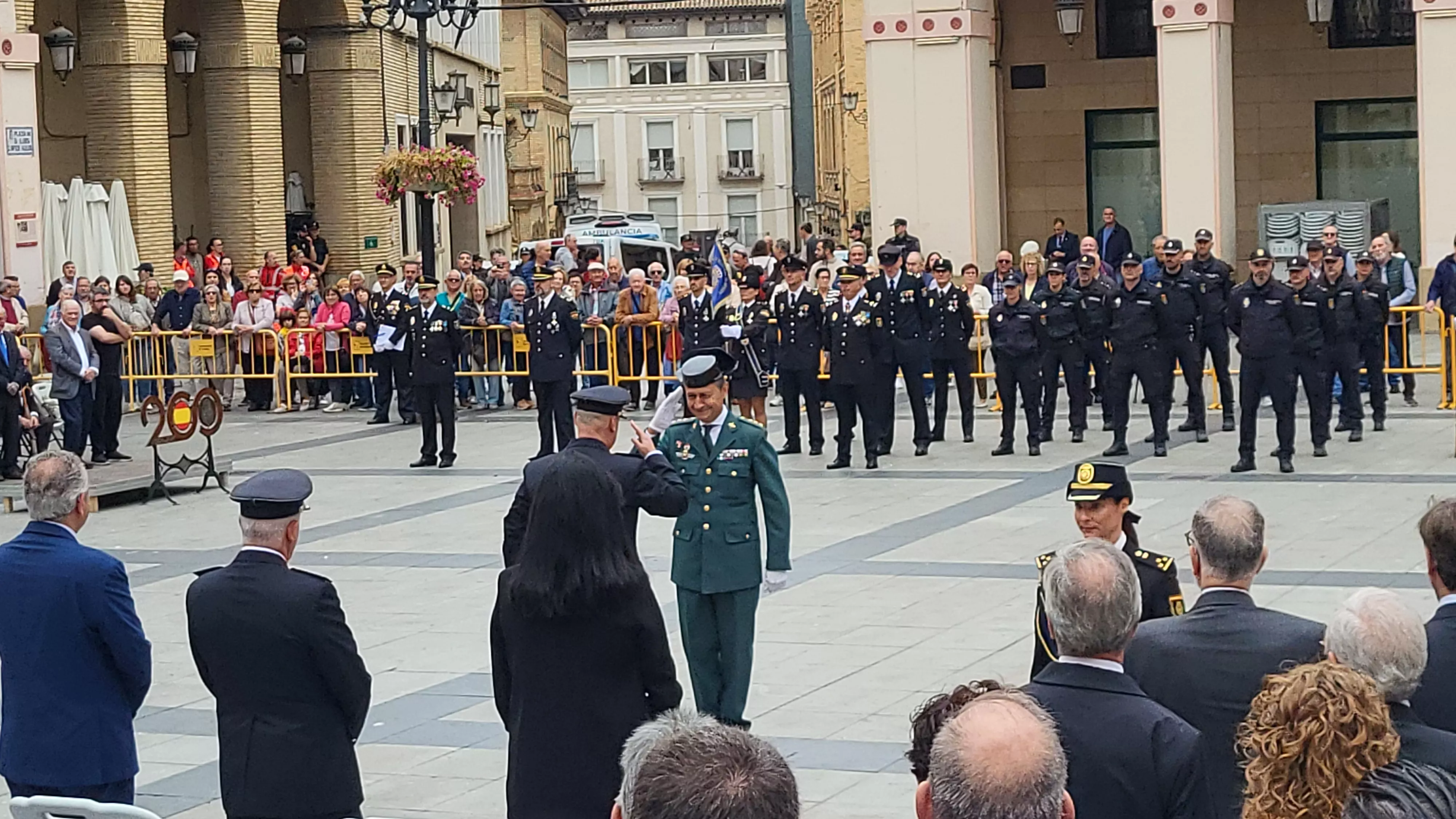 Celebración del Día de la Policía Nacional en Huesca. Foto Mercedes Manterola