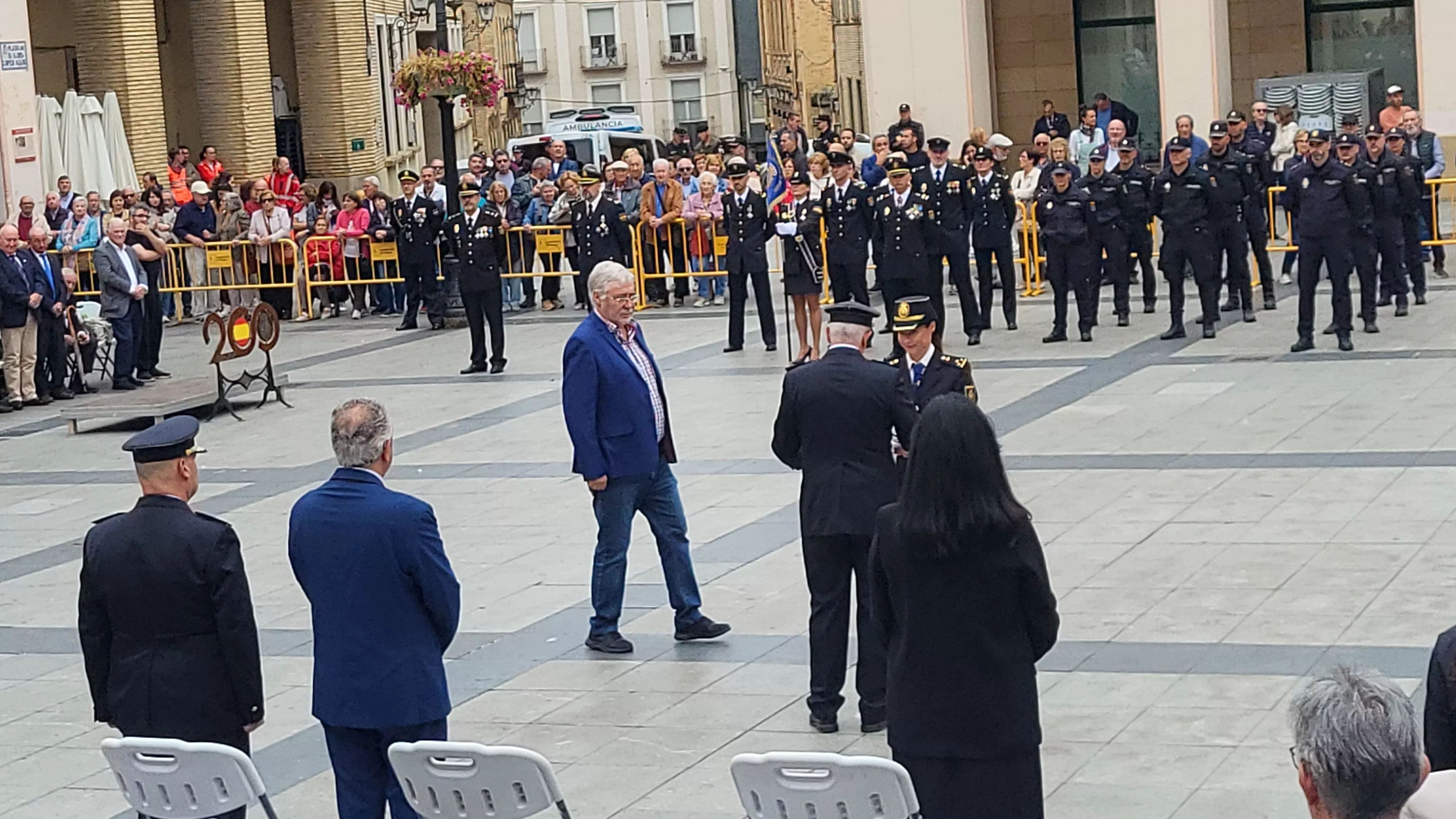 Celebración del Día de la Policía Nacional en Huesca. Foto Mercedes Manterola