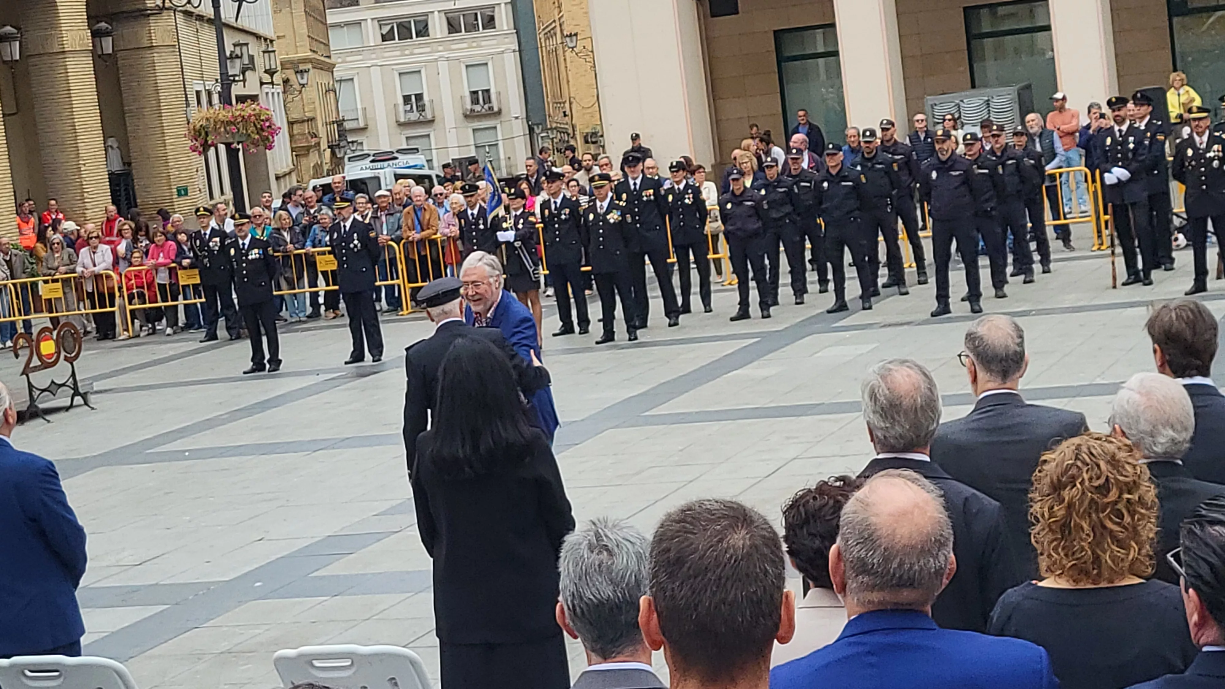 Celebración del Día de la Policía Nacional en Huesca. Foto Mercedes Manterola
