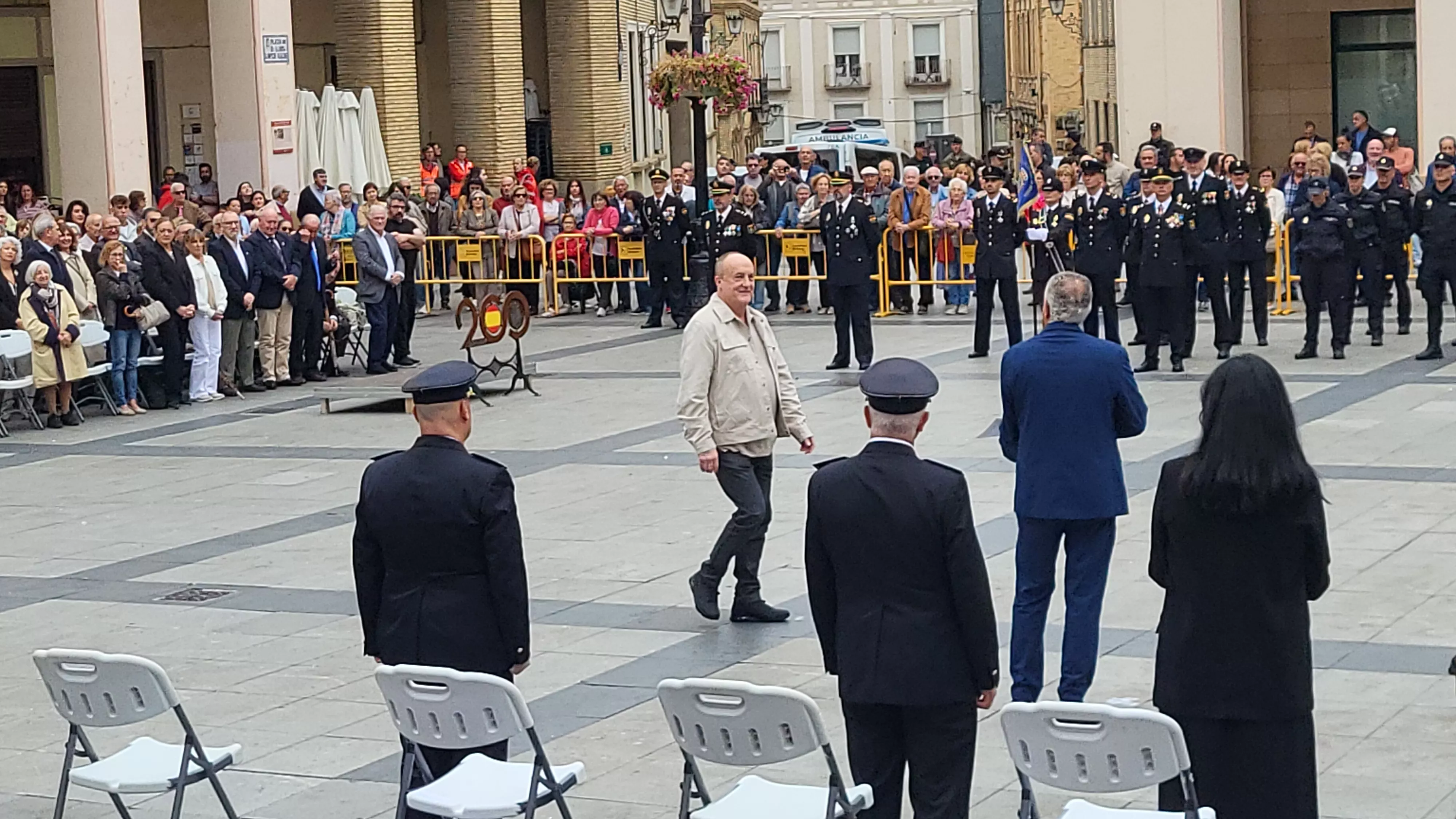 Celebración del Día de la Policía Nacional en Huesca. Foto Mercedes Manterola