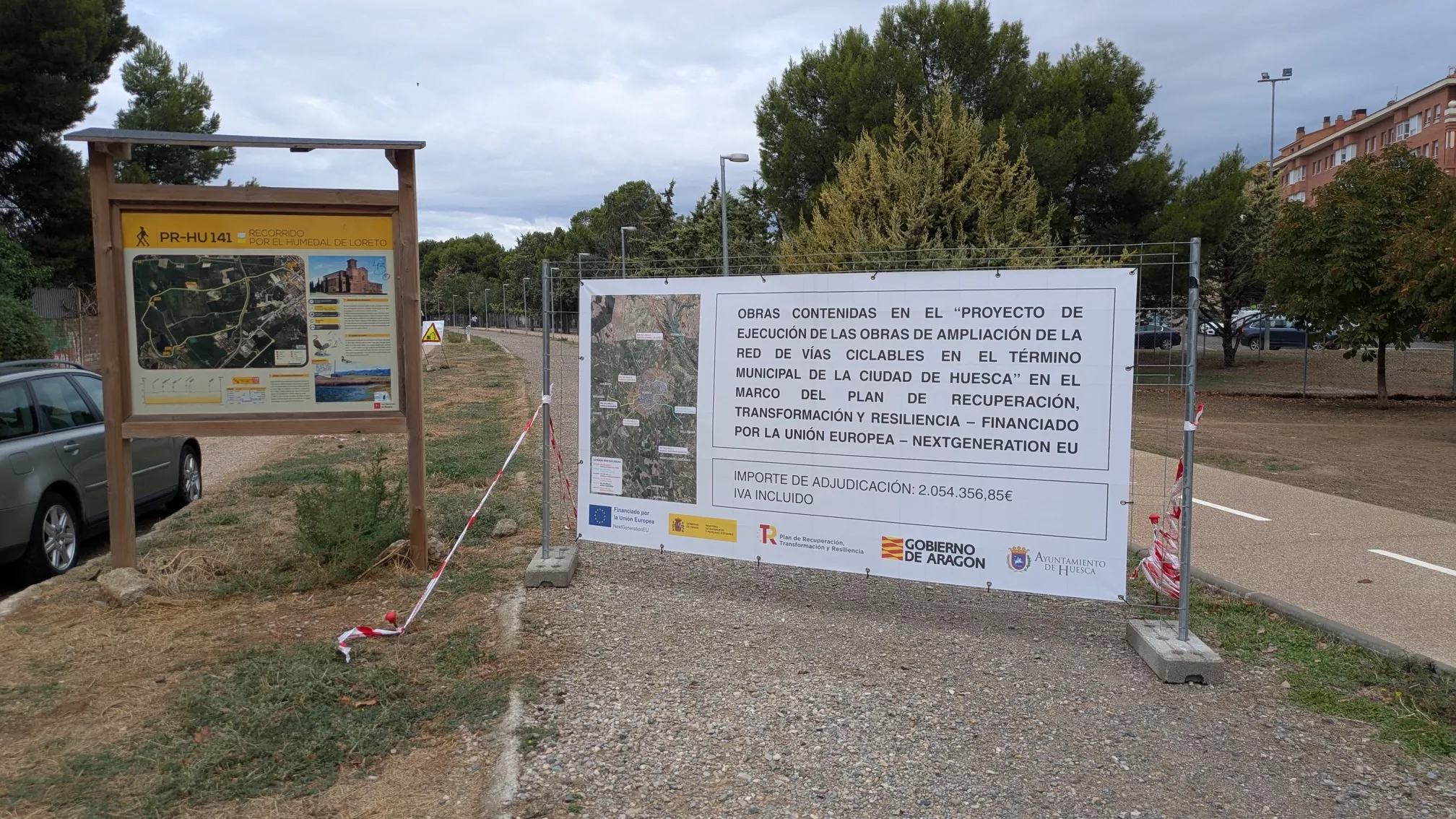 Vía ciclable del municipio de Huesca.