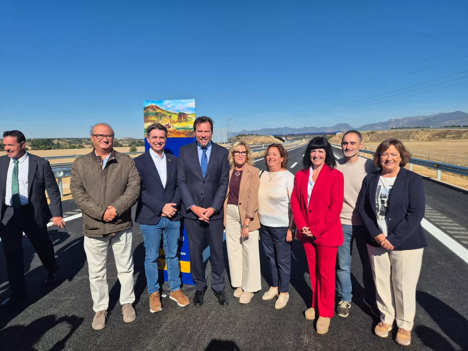 Inauguración del tramo Huesca-Siétamo de la A-22 por el ministro Óscar Puente