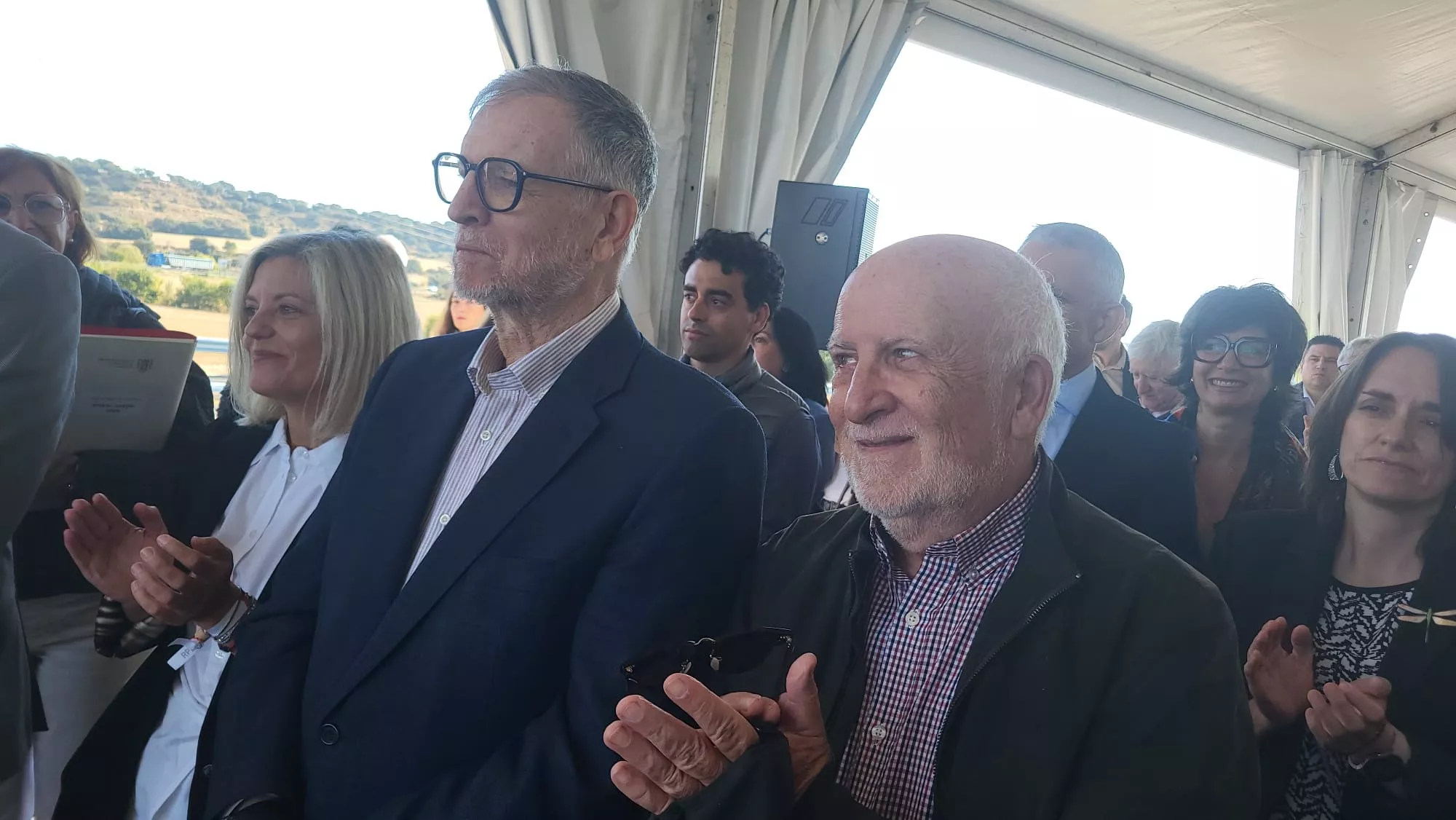 Inauguración del tramo Huesca-Siétamo de la A-22 por el ministro Óscar Puente