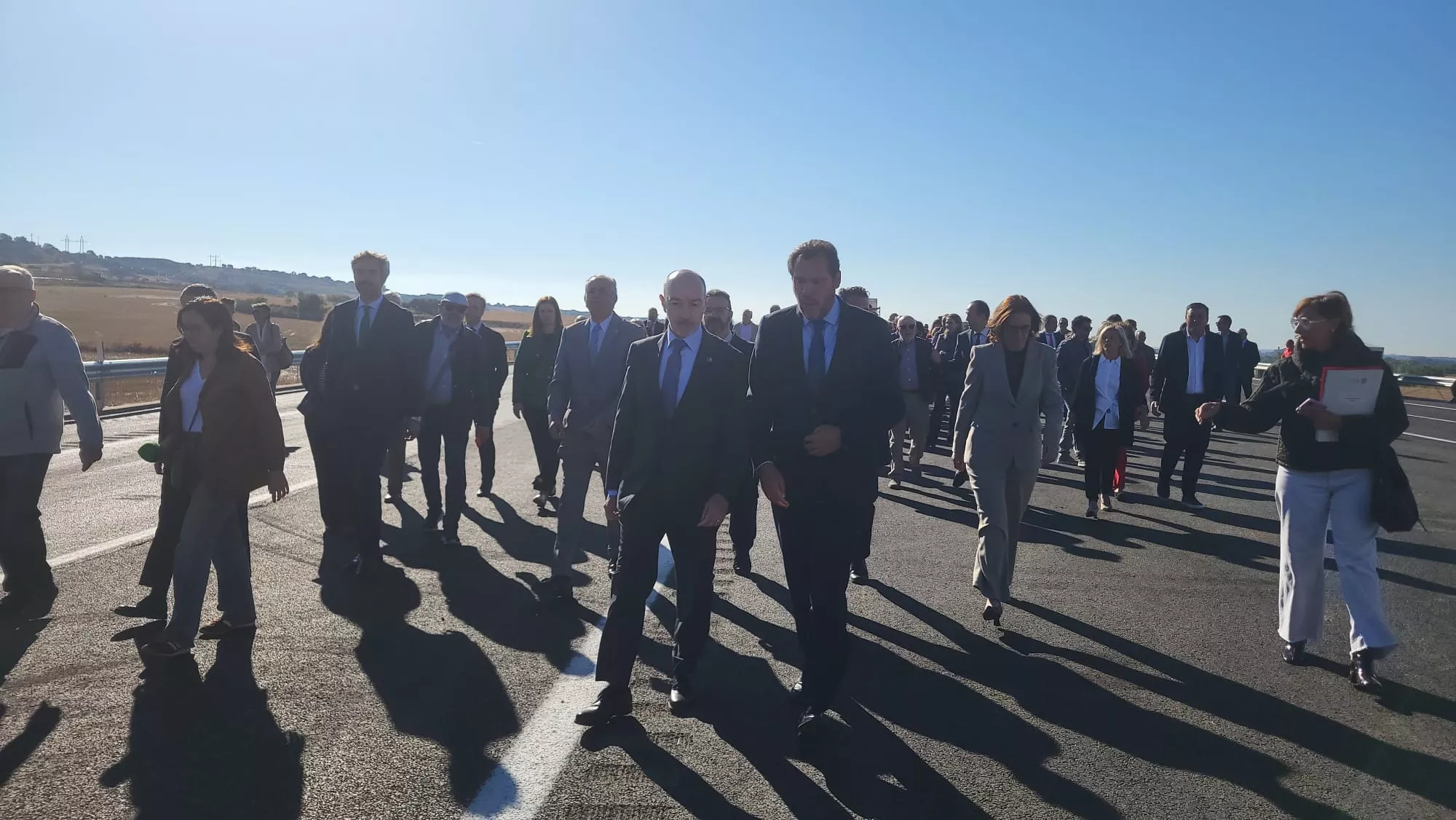 Inauguración del tramo Huesca-Siétamo de la A-22 por el ministro Óscar Puente