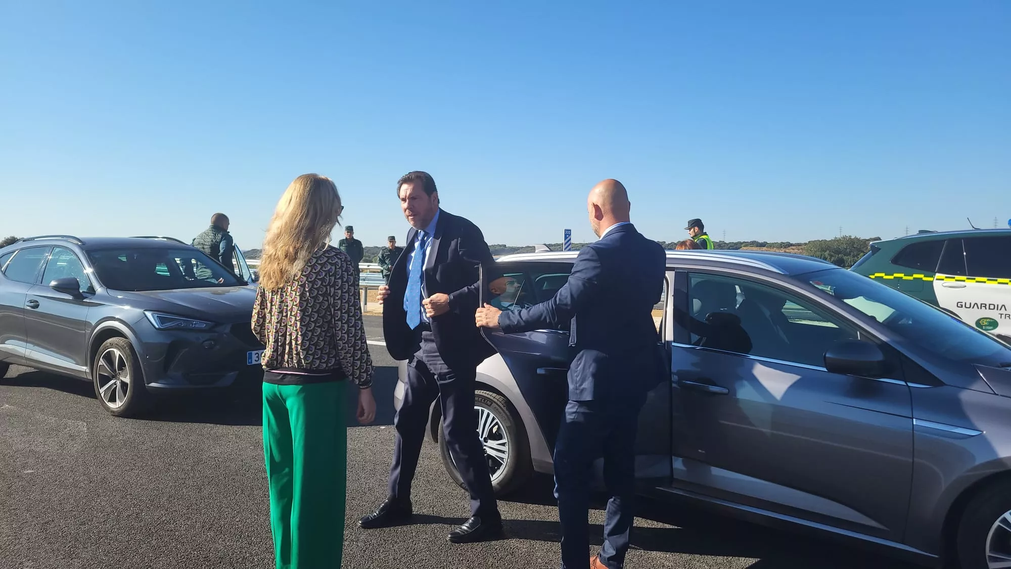 Inauguración del tramo Huesca-Siétamo de la A-22 por el ministro Óscar Puente