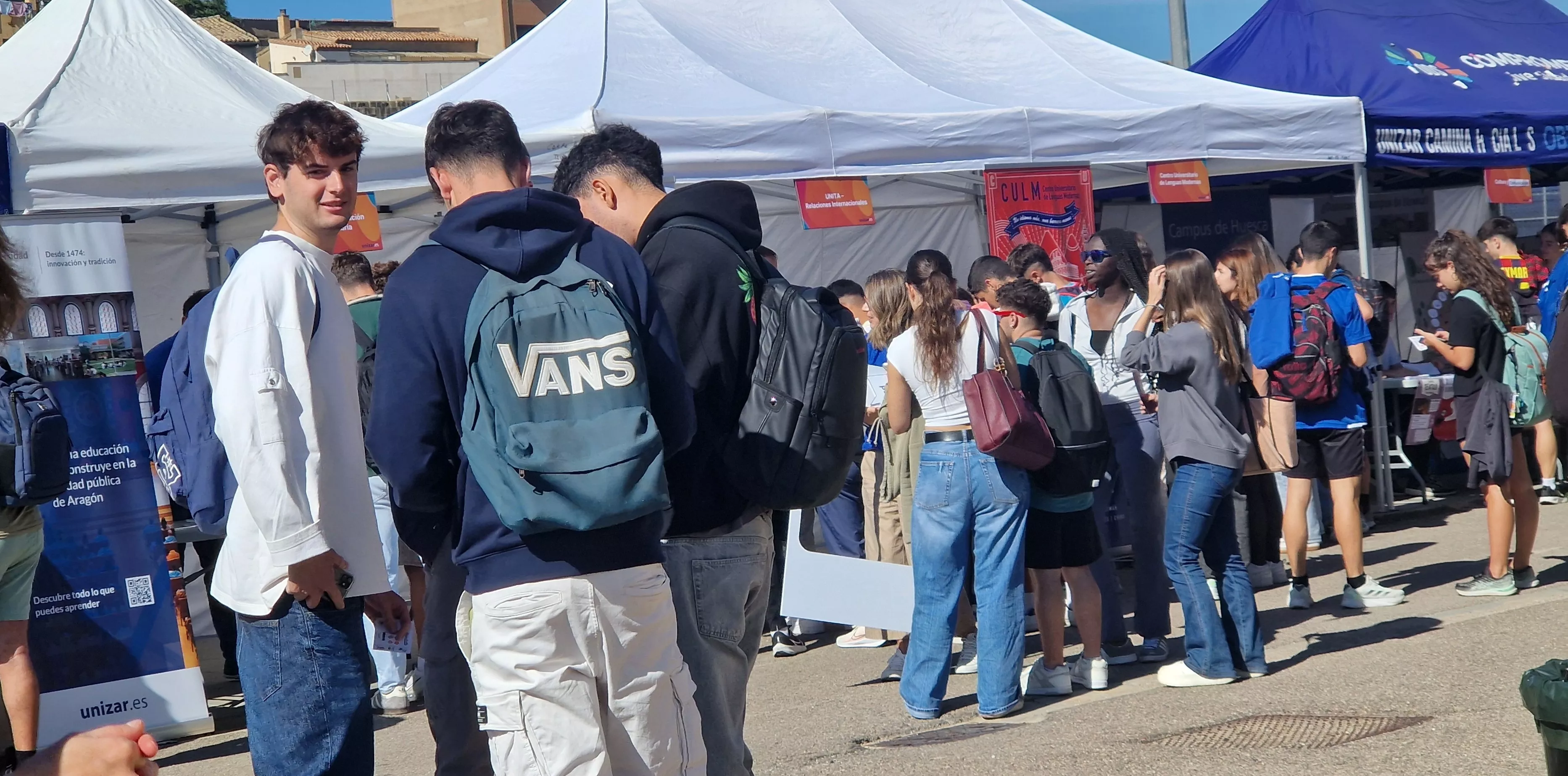Fiesta de bienvenida del Campus de Huesca curso 2025/2026. Foto Myriam Martínez
