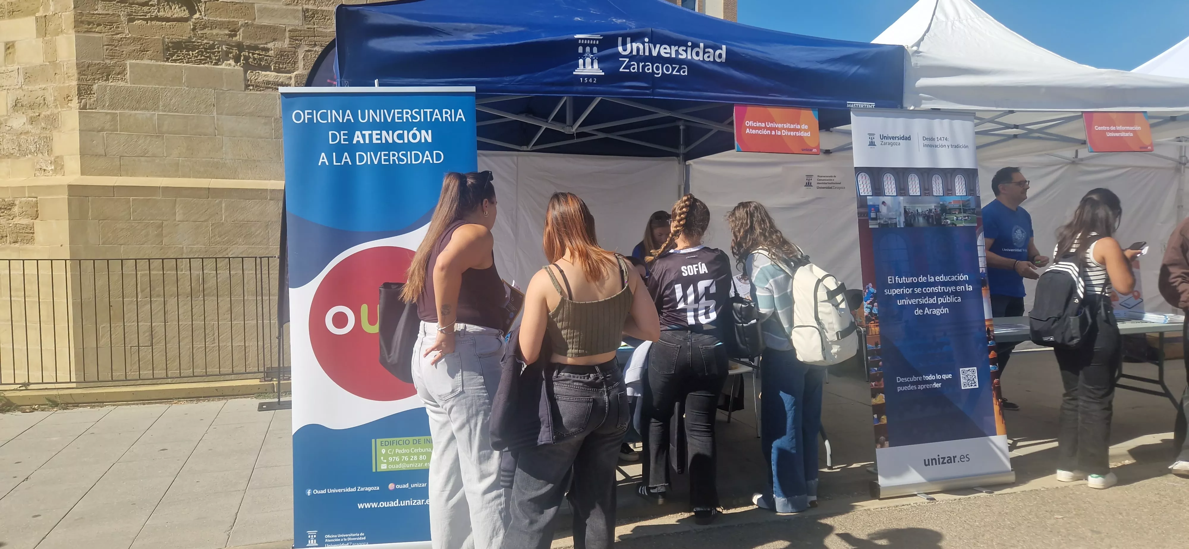Fiesta de bienvenida del Campus de Huesca curso 2025/2026. Foto Myriam Martínez