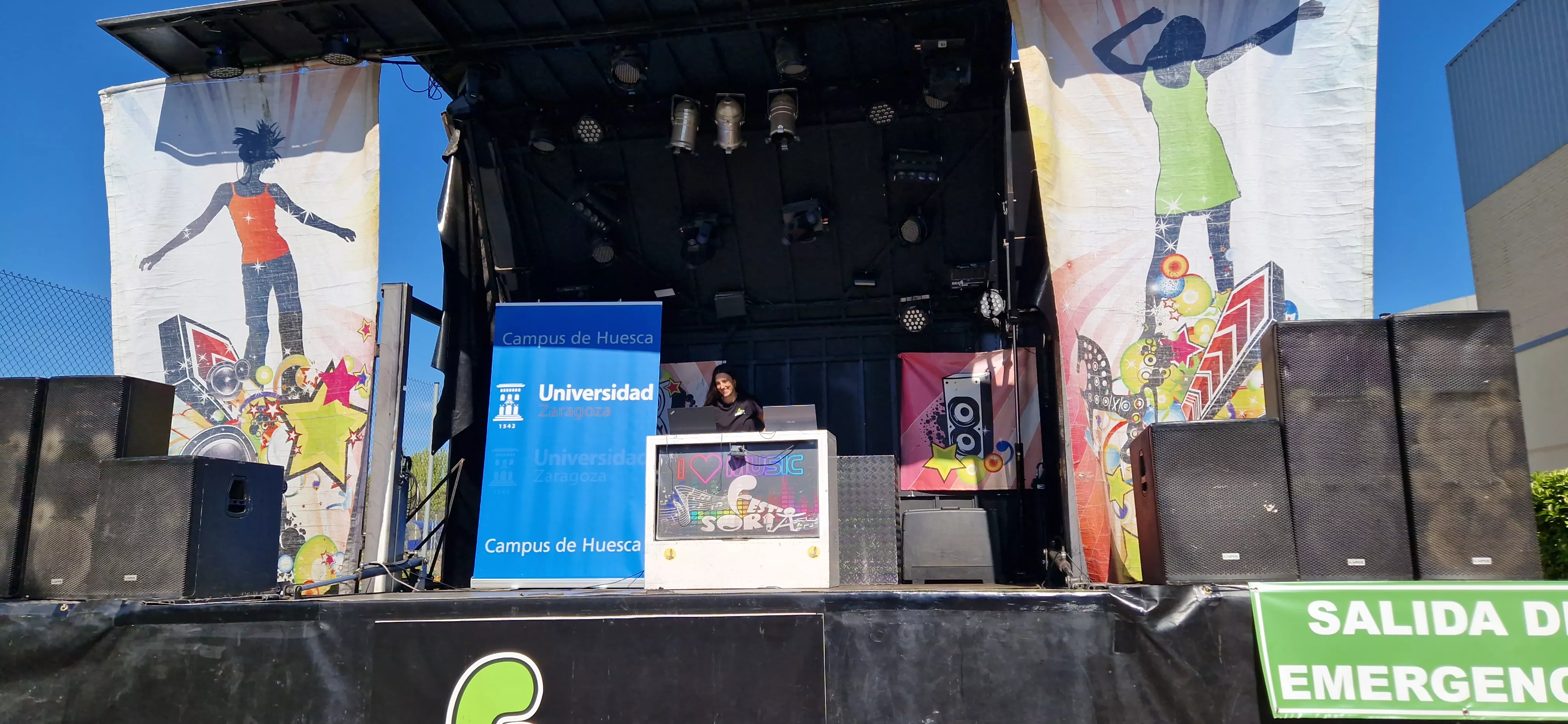 Fiesta de bienvenida del Campus de Huesca curso 2025/2026. Foto Myriam Martínez