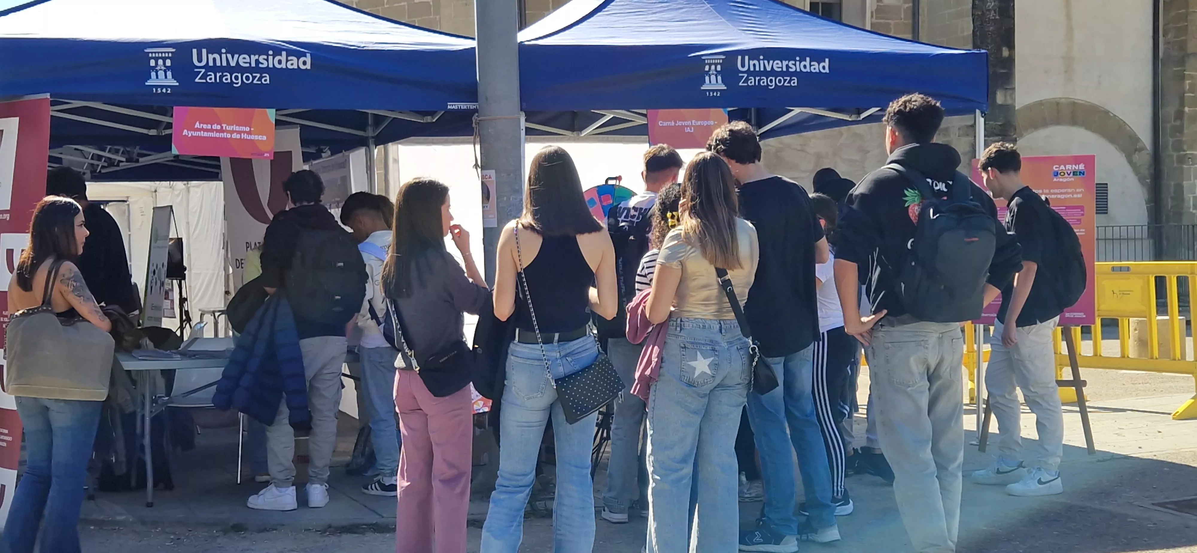 Fiesta de bienvenida del Campus de Huesca curso 2025/2026. Foto Myriam Martínez