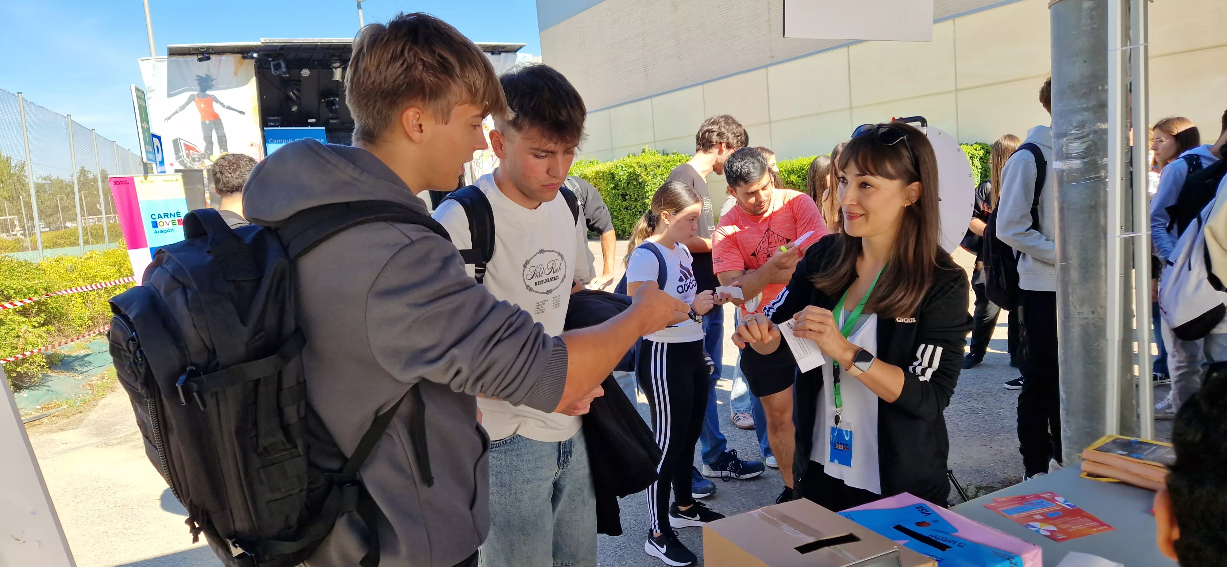 Fiesta de bienvenida del Campus de Huesca curso 2025/2026. Foto Myriam Martínez