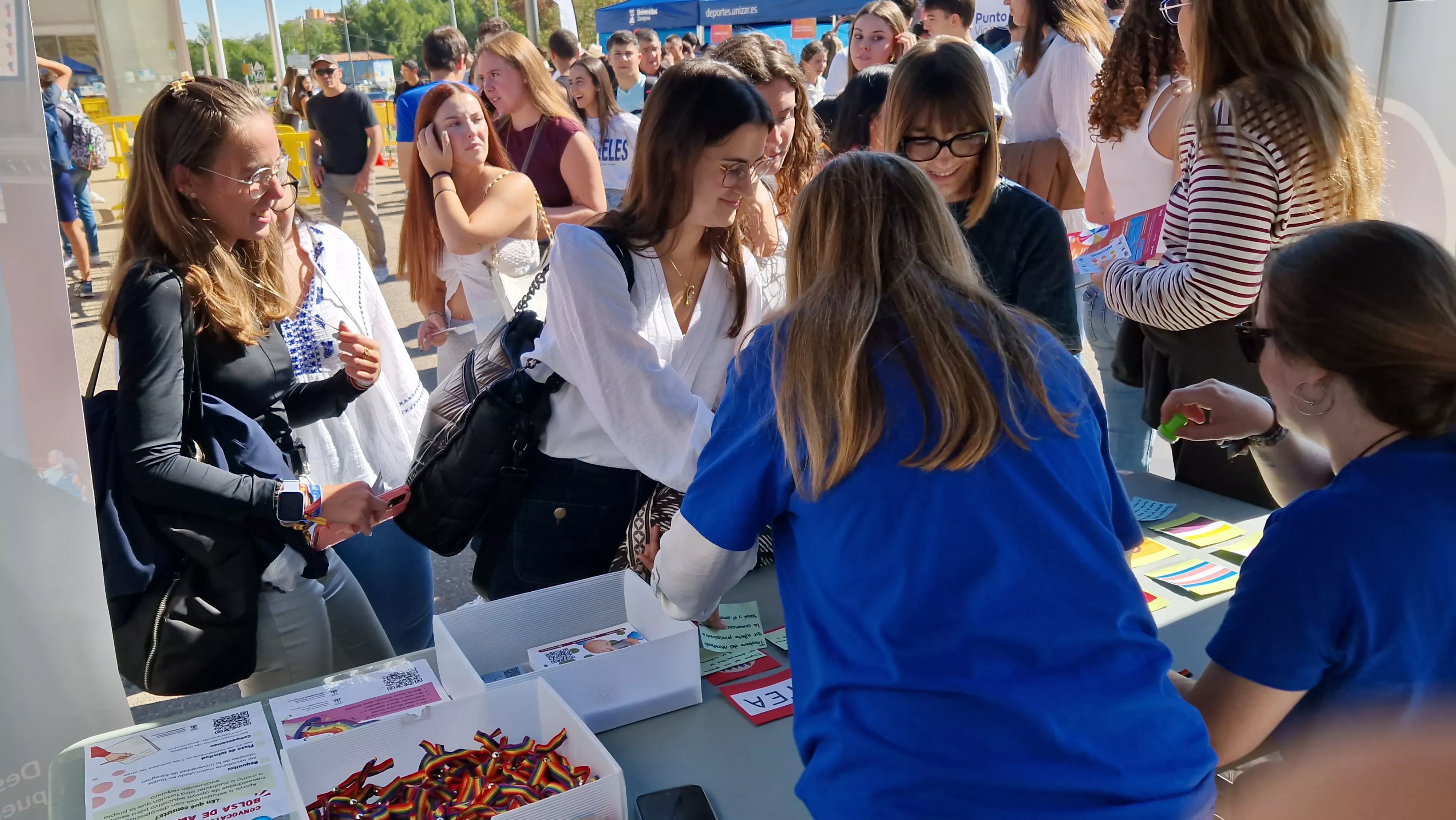 Fiesta de bienvenida del Campus de Huesca curso 2025/2026. Foto Myriam Martínez