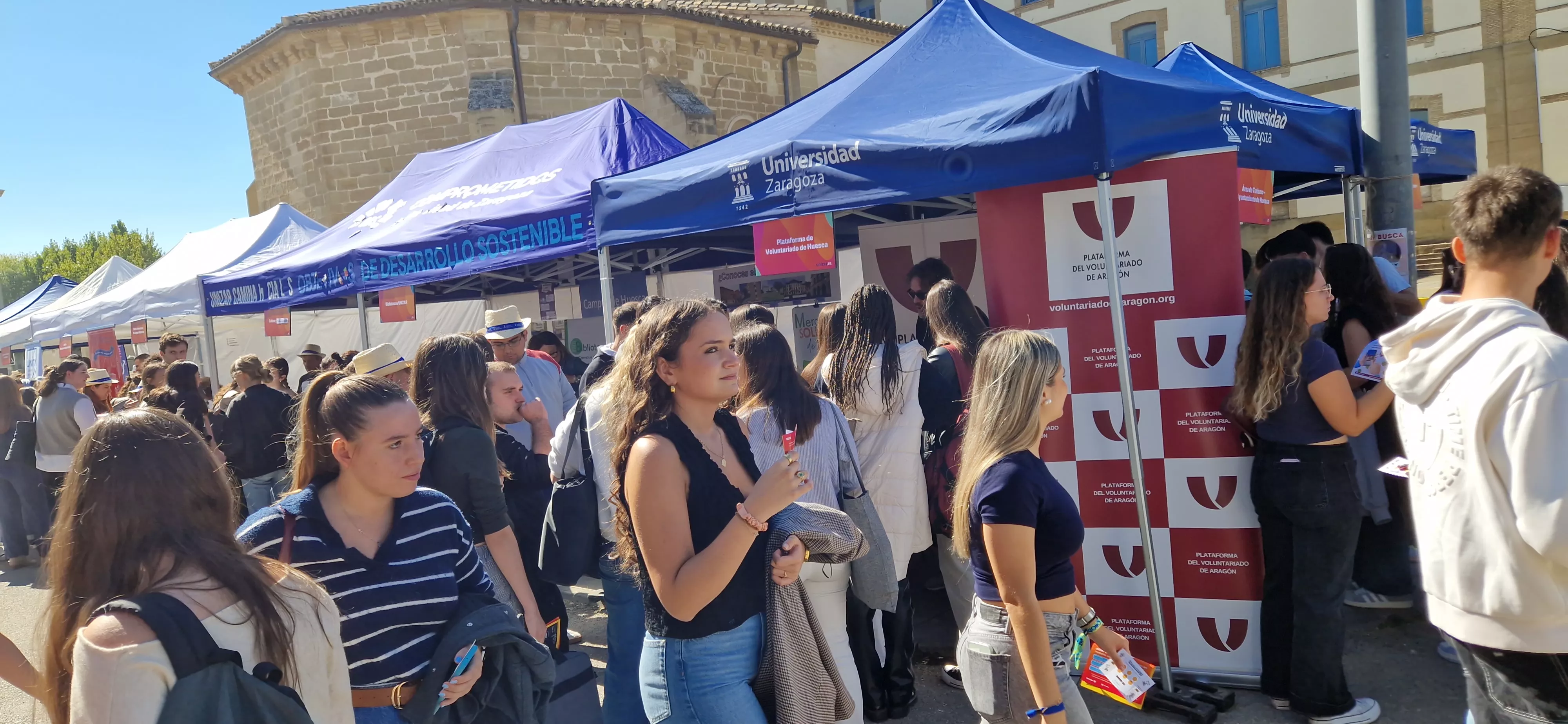 Fiesta de bienvenida del Campus de Huesca curso 2025/2026. Foto Myriam Martínez