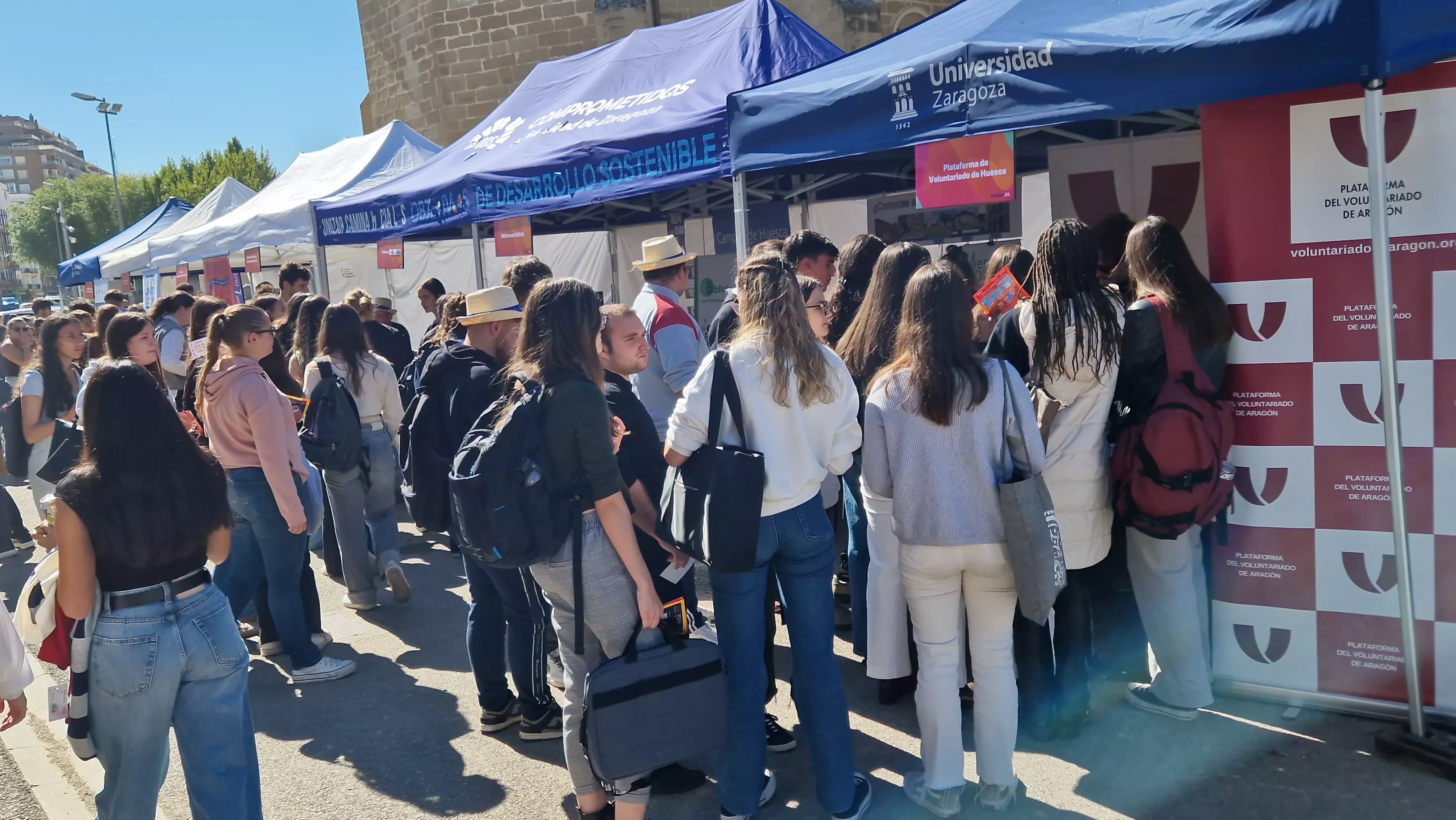 Fiesta de bienvenida del Campus de Huesca curso 2025/2026. Foto Myriam Martínez