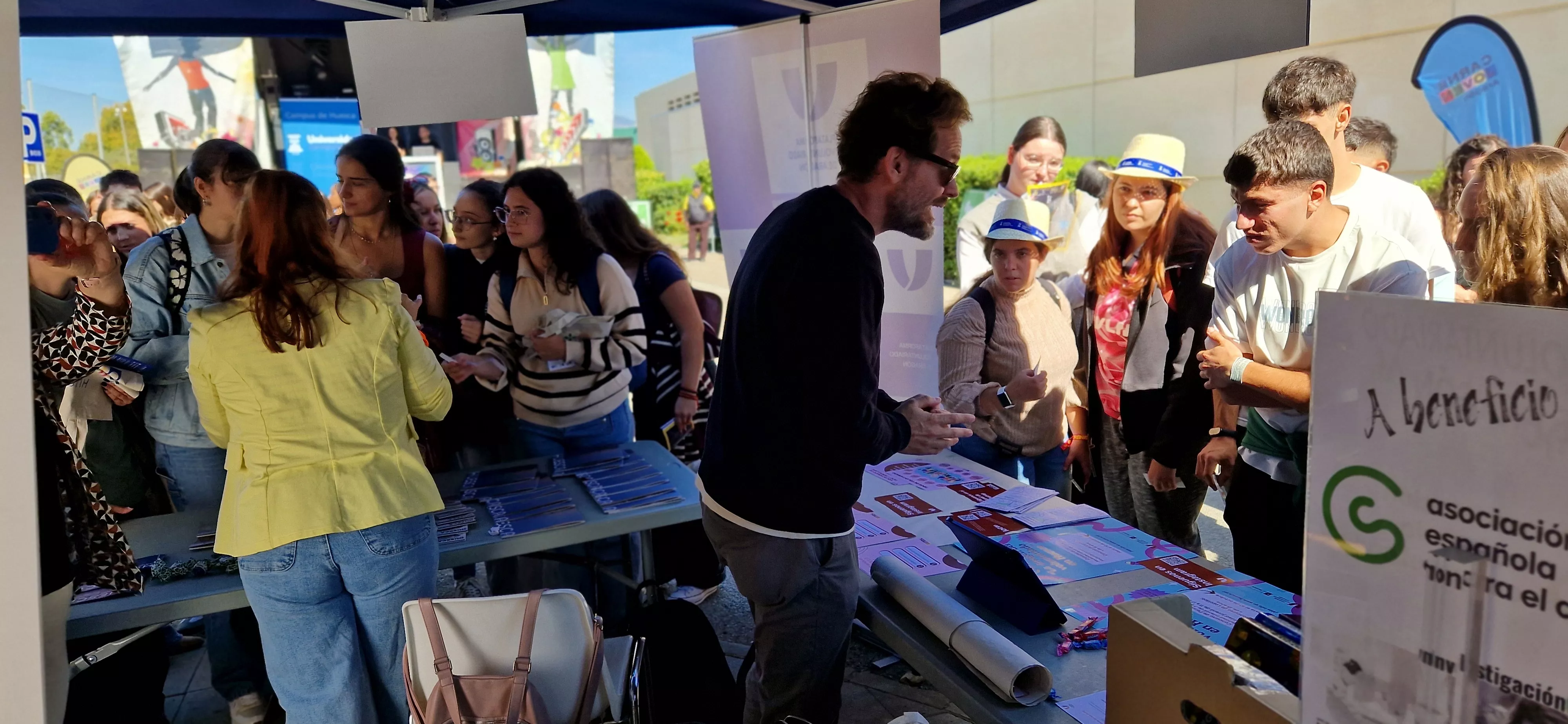 Fiesta de bienvenida del Campus de Huesca curso 2025/2026. Foto Myriam Martínez