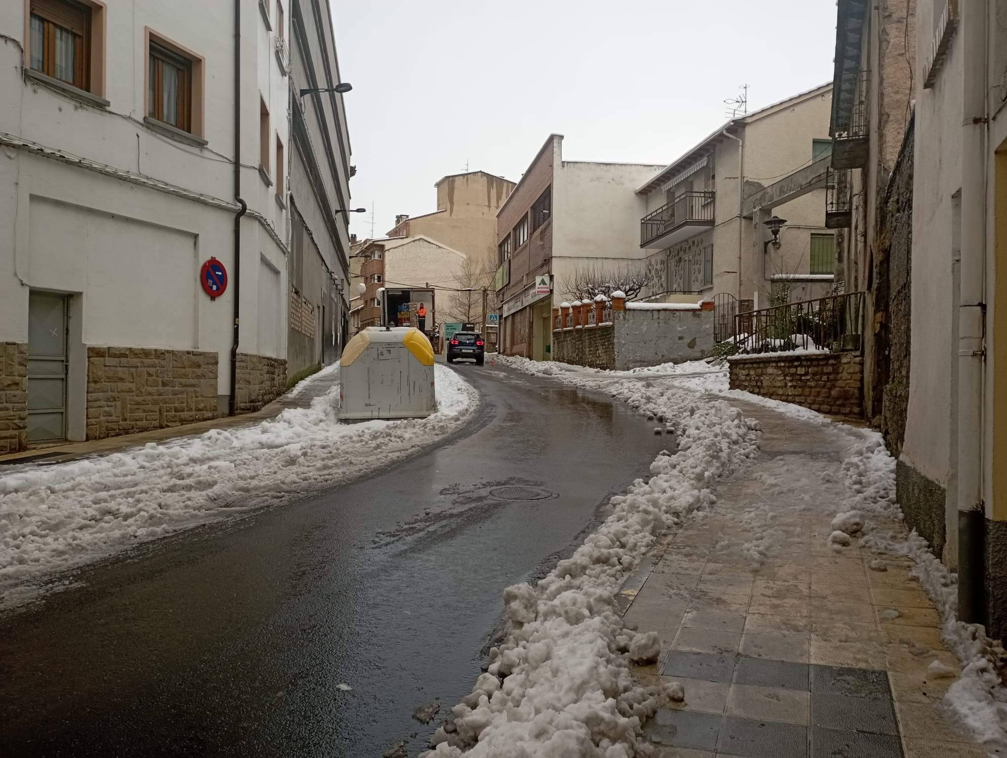 Sabinánigo este martes por la mañana