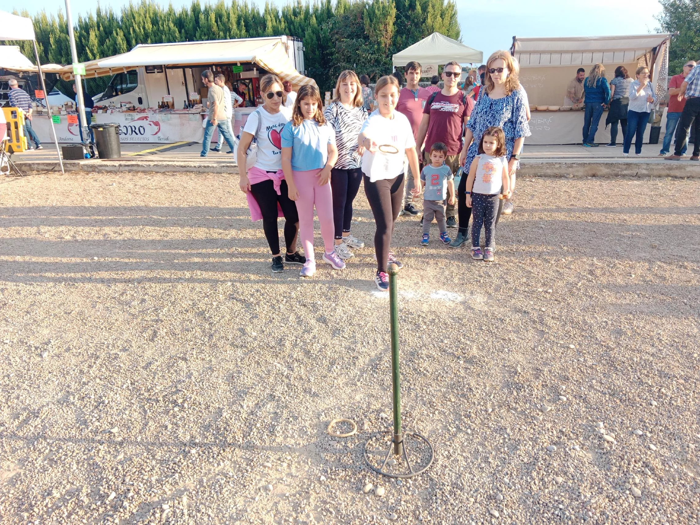 juegos tradicionales en Ayerbe, Diario de Huesca, anillas