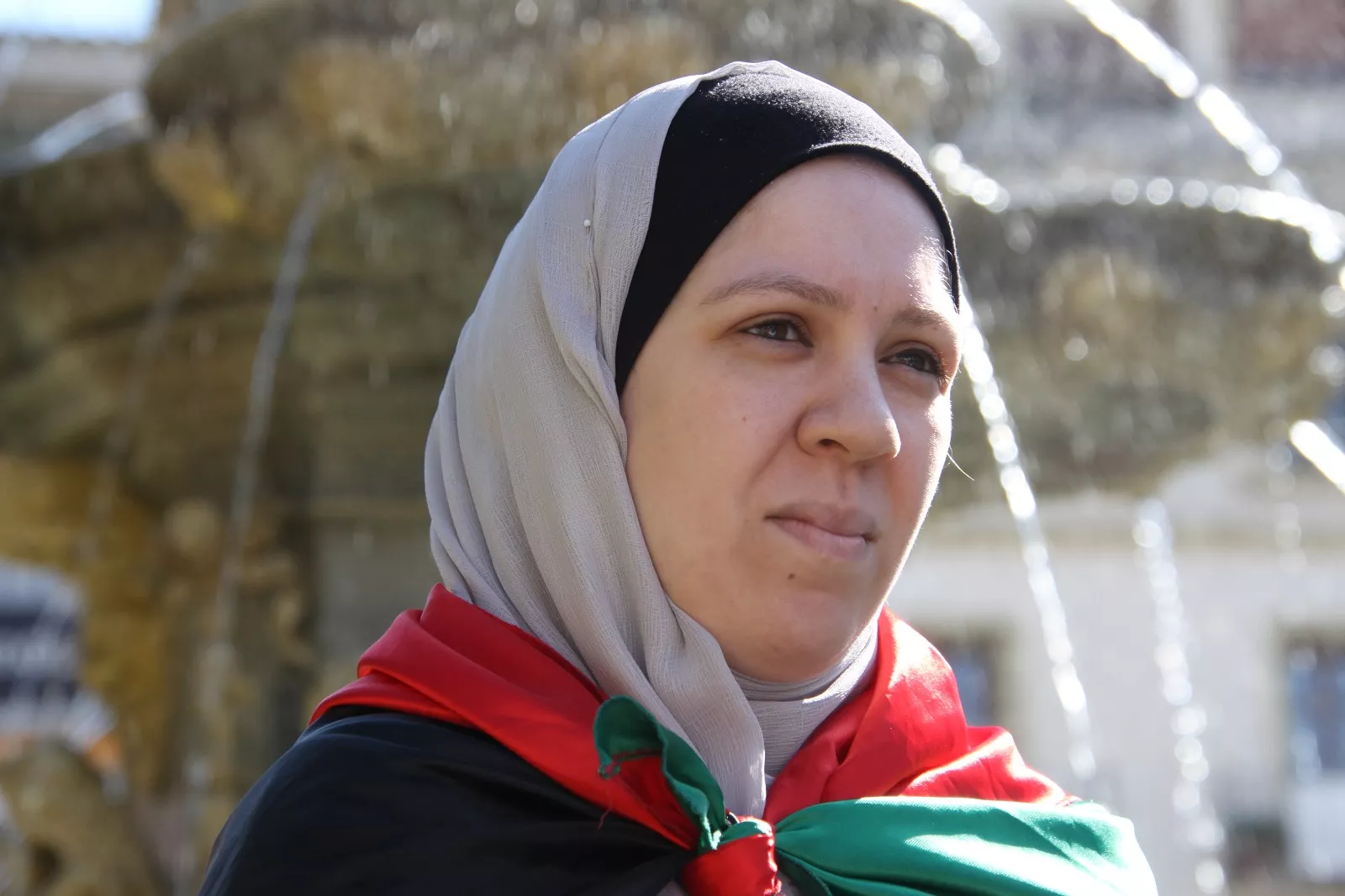 Concentración estudiantil de apoyo a Palestina. Foto Carlos Neofato